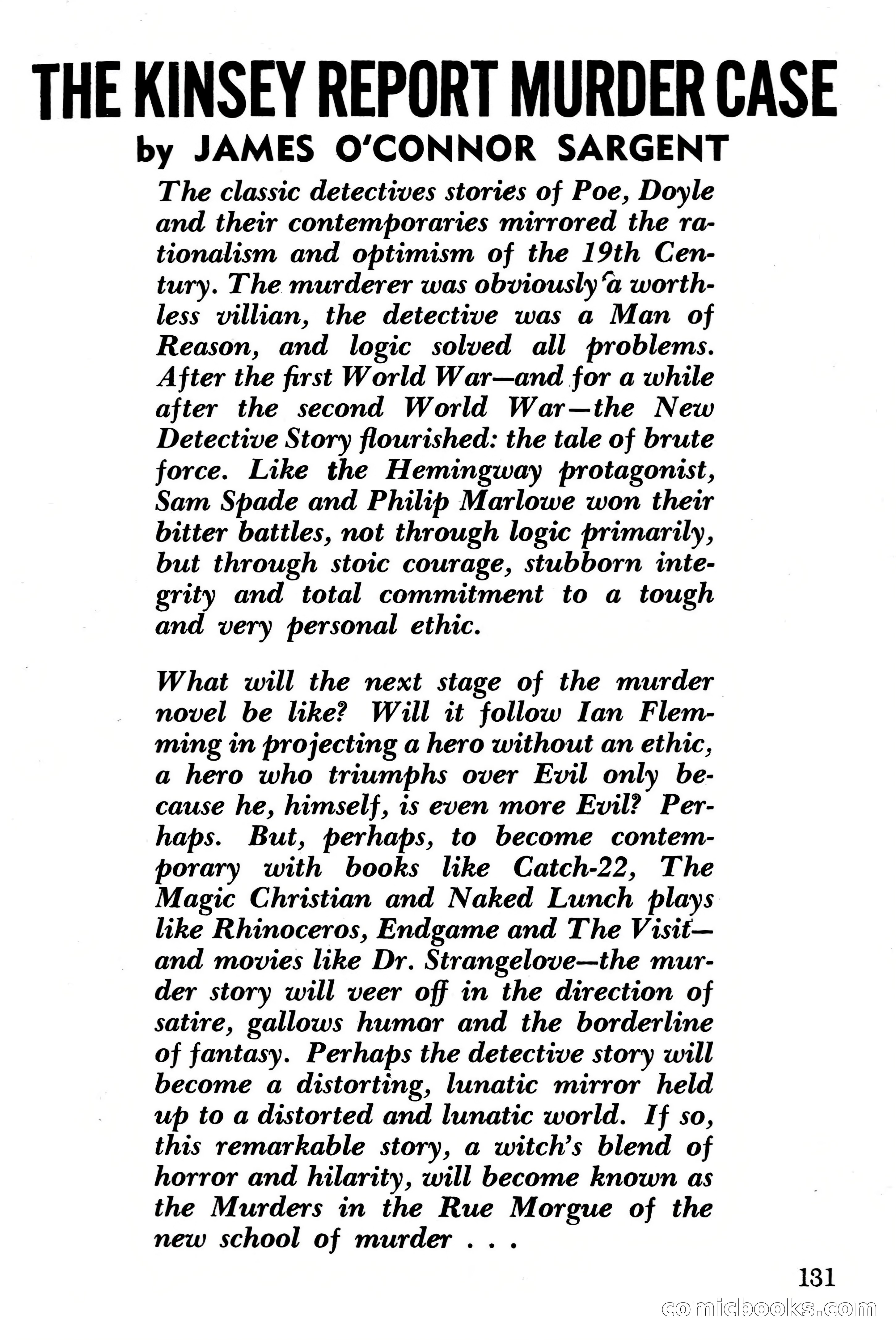 Edgar Wallace Mystery Magazine, March 1966 — page 131 of 164