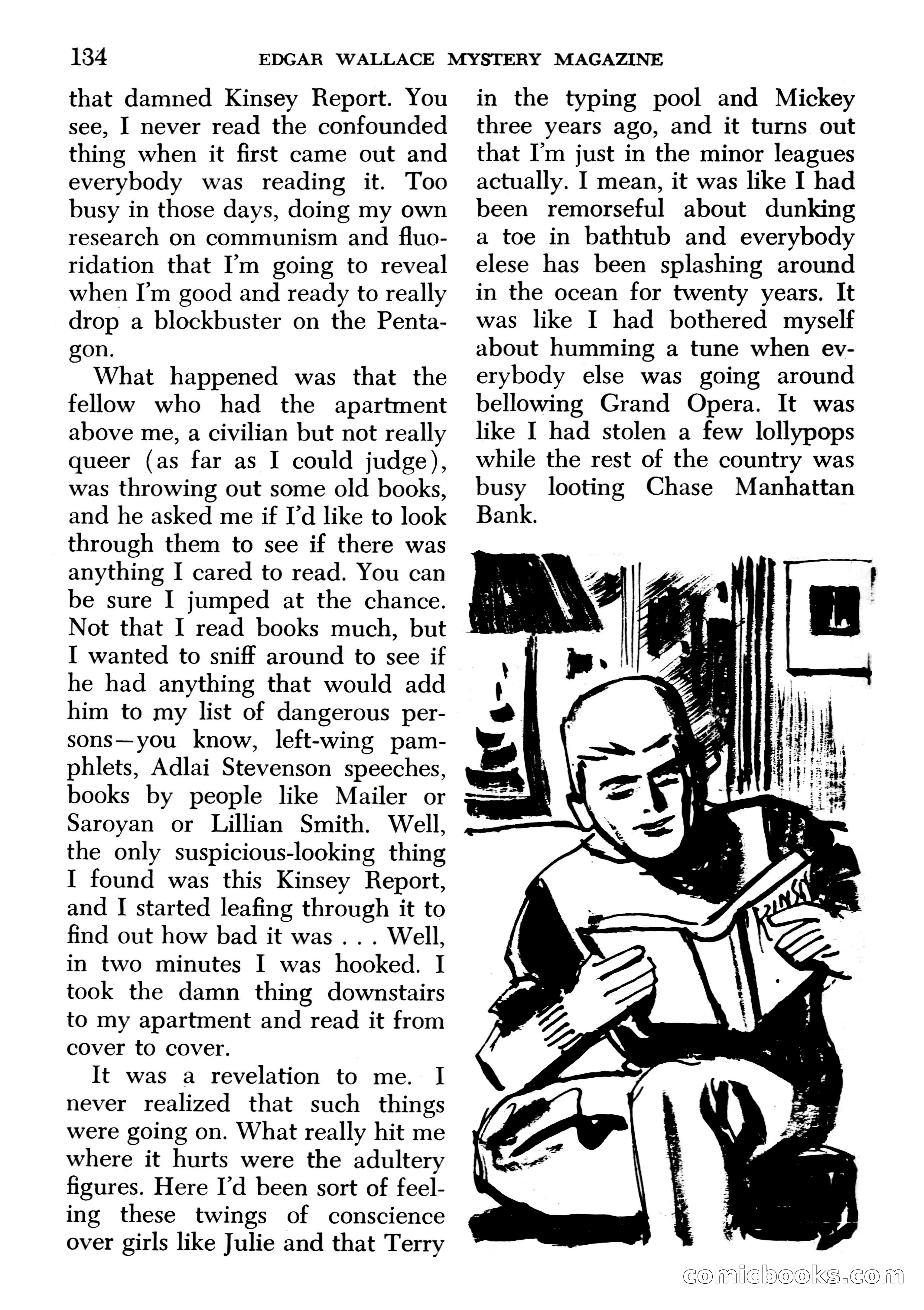 Edgar Wallace Mystery Magazine, March 1966 — page 134 of 164