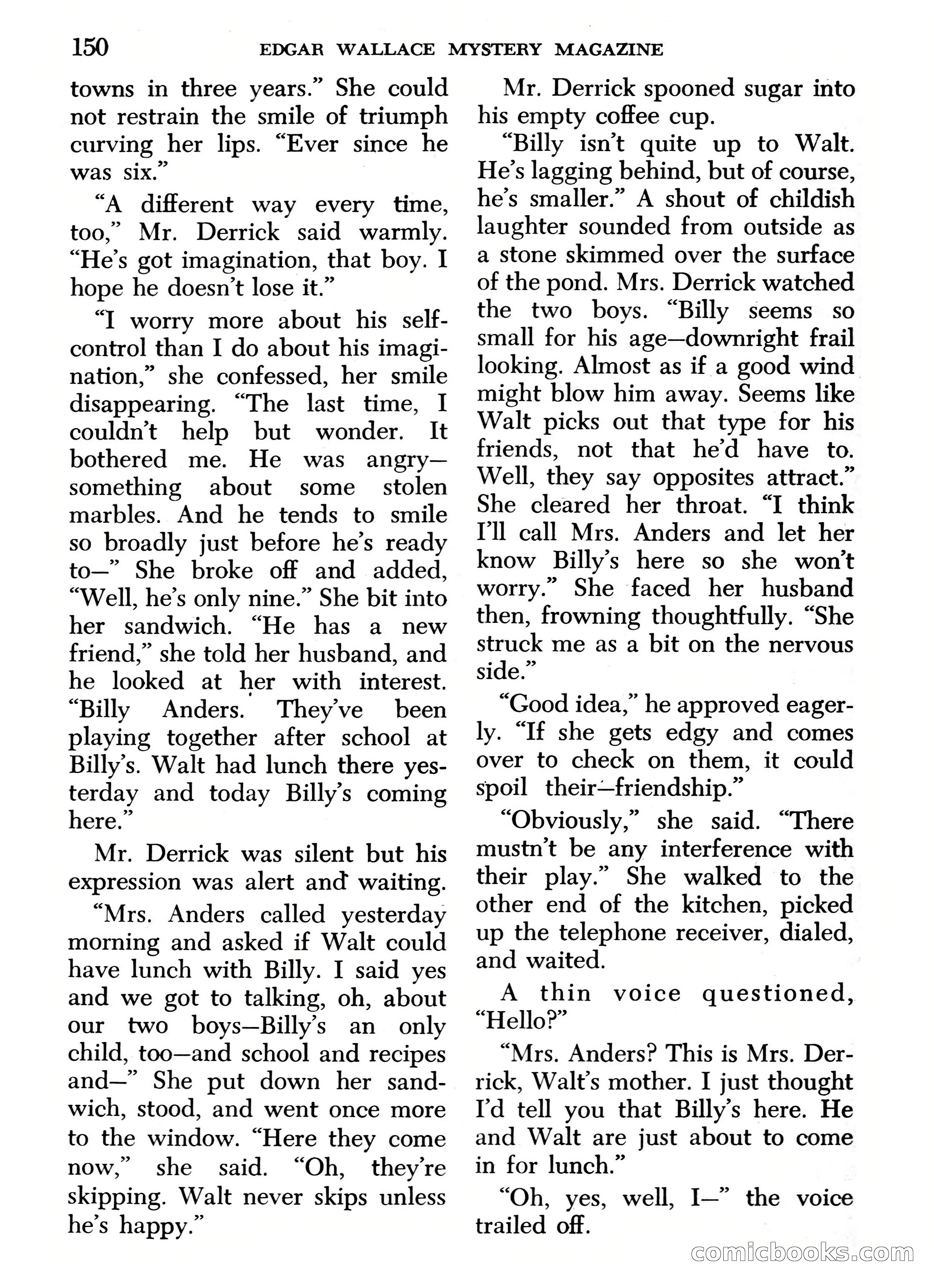 Edgar Wallace Mystery Magazine, March 1966 — page 150 of 164