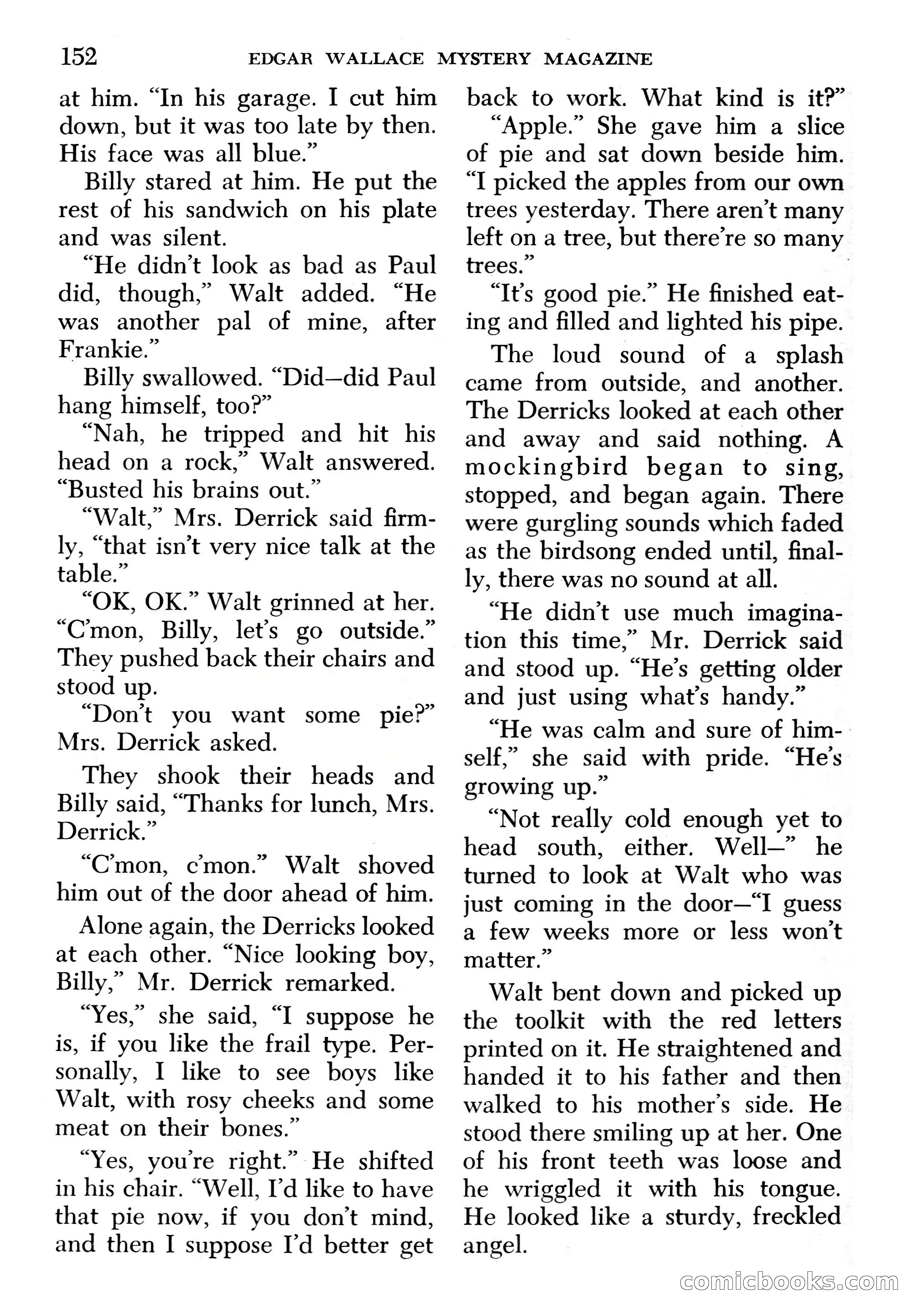 Edgar Wallace Mystery Magazine, March 1966 — page 152 of 164