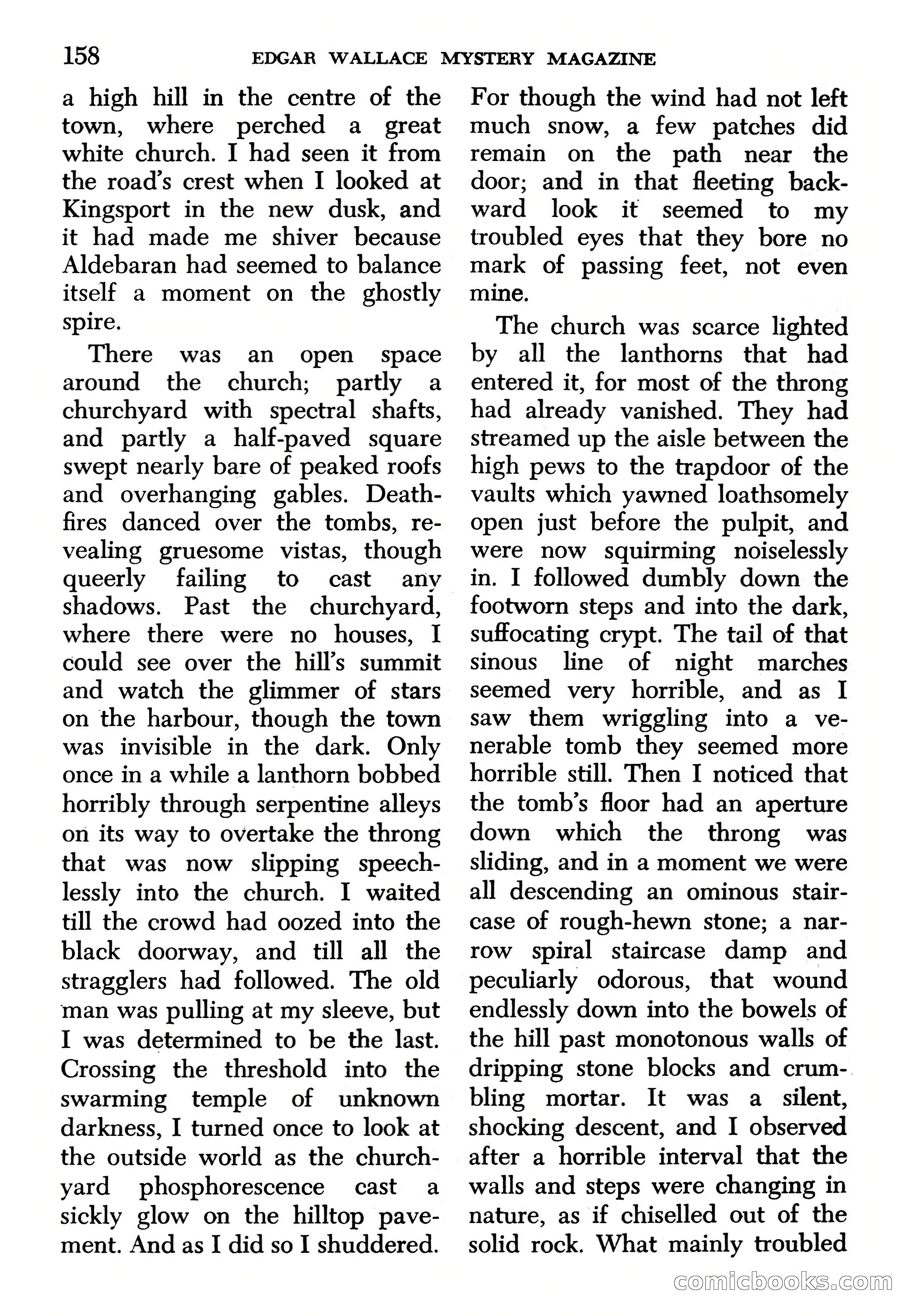 Edgar Wallace Mystery Magazine, March 1966 — page 158 of 164