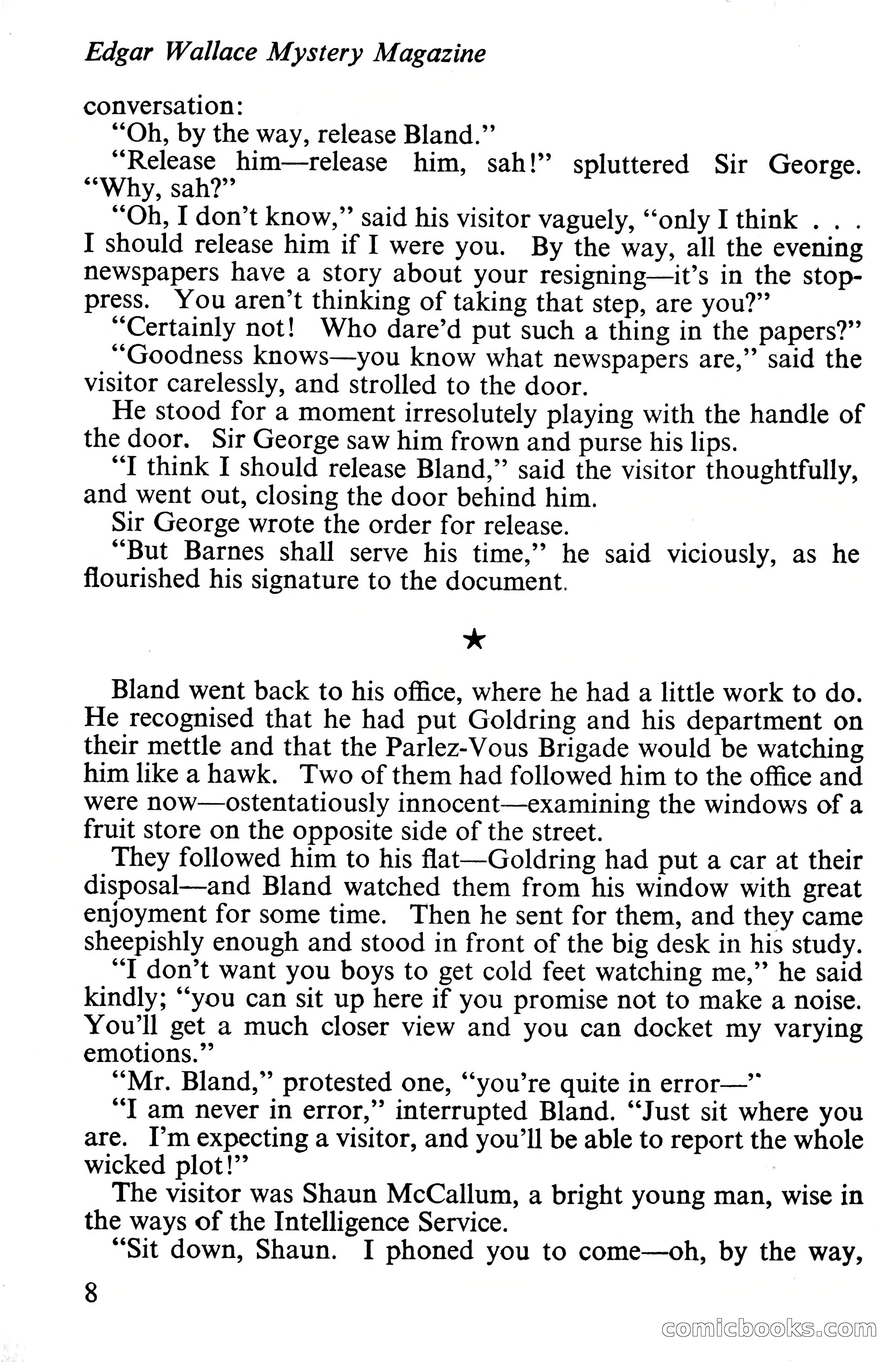 Edgar Wallace Mystery Magazine, Vol. 4, No. 30 — page 10 of 134