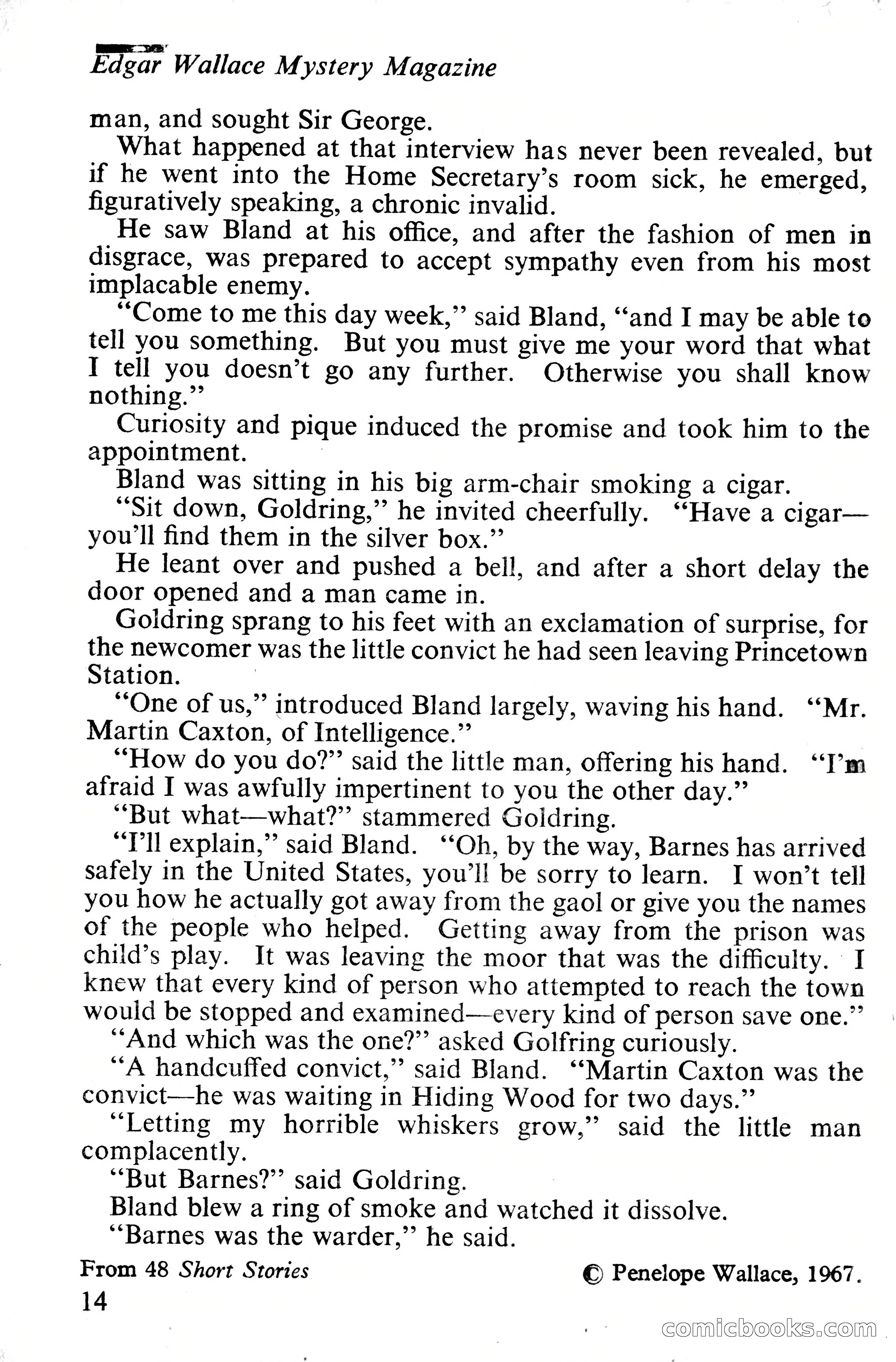 Edgar Wallace Mystery Magazine, Vol. 4, No. 30 — page 16 of 134