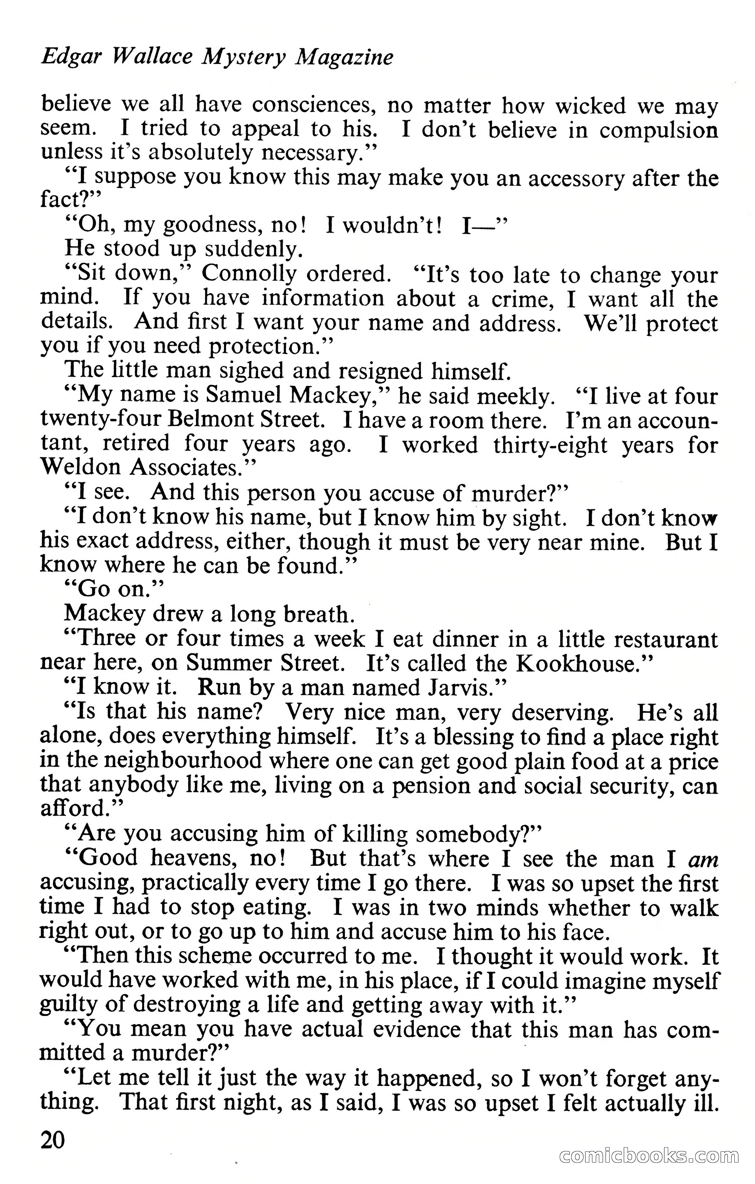 Edgar Wallace Mystery Magazine, Vol. 4, No. 30 — page 22 of 134
