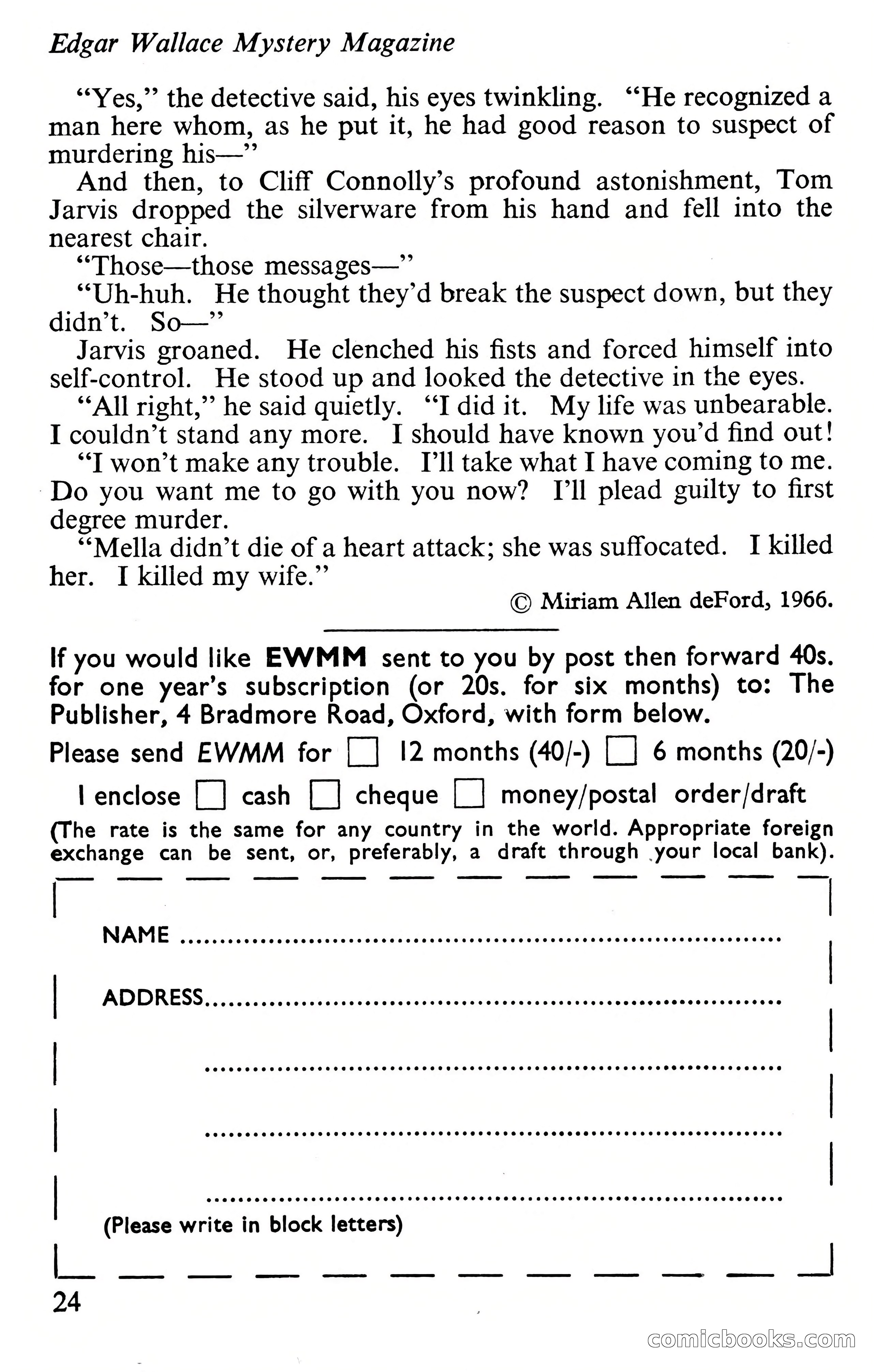 Edgar Wallace Mystery Magazine, Vol. 4, No. 30 — page 26 of 134