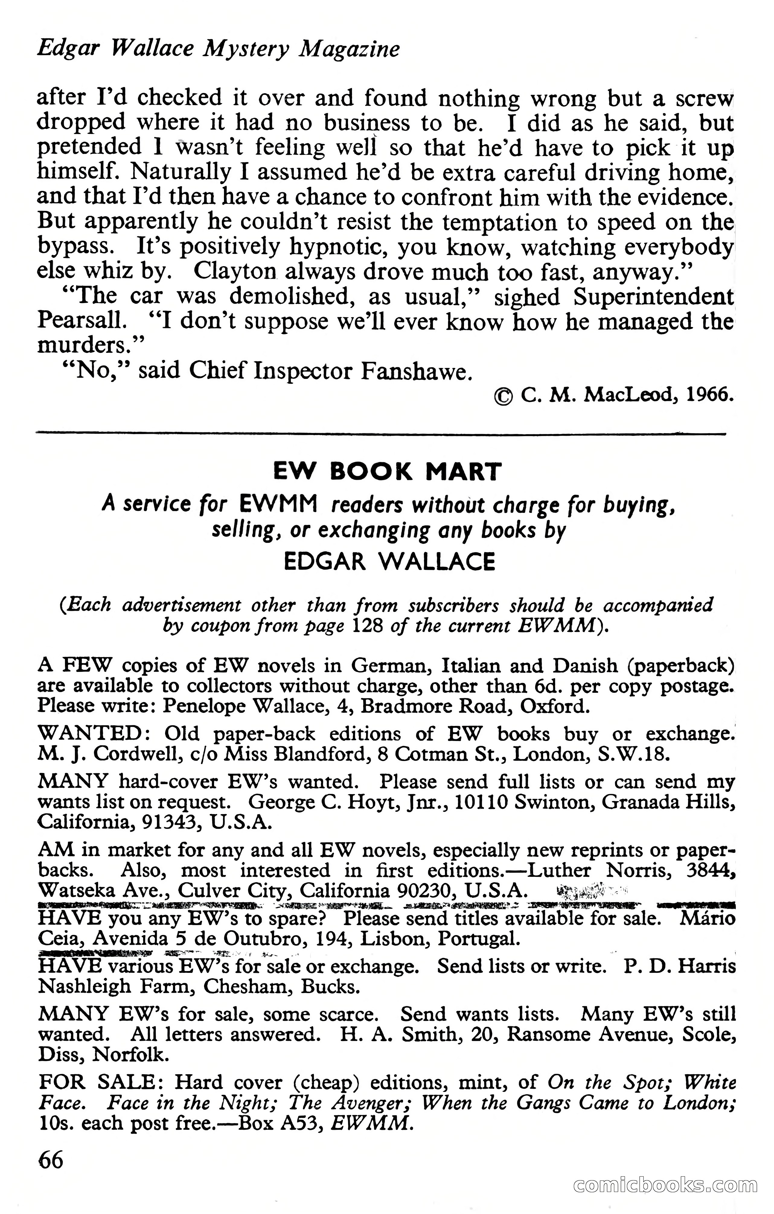 Edgar Wallace Mystery Magazine, Vol. 4, No. 30 — page 68 of 134