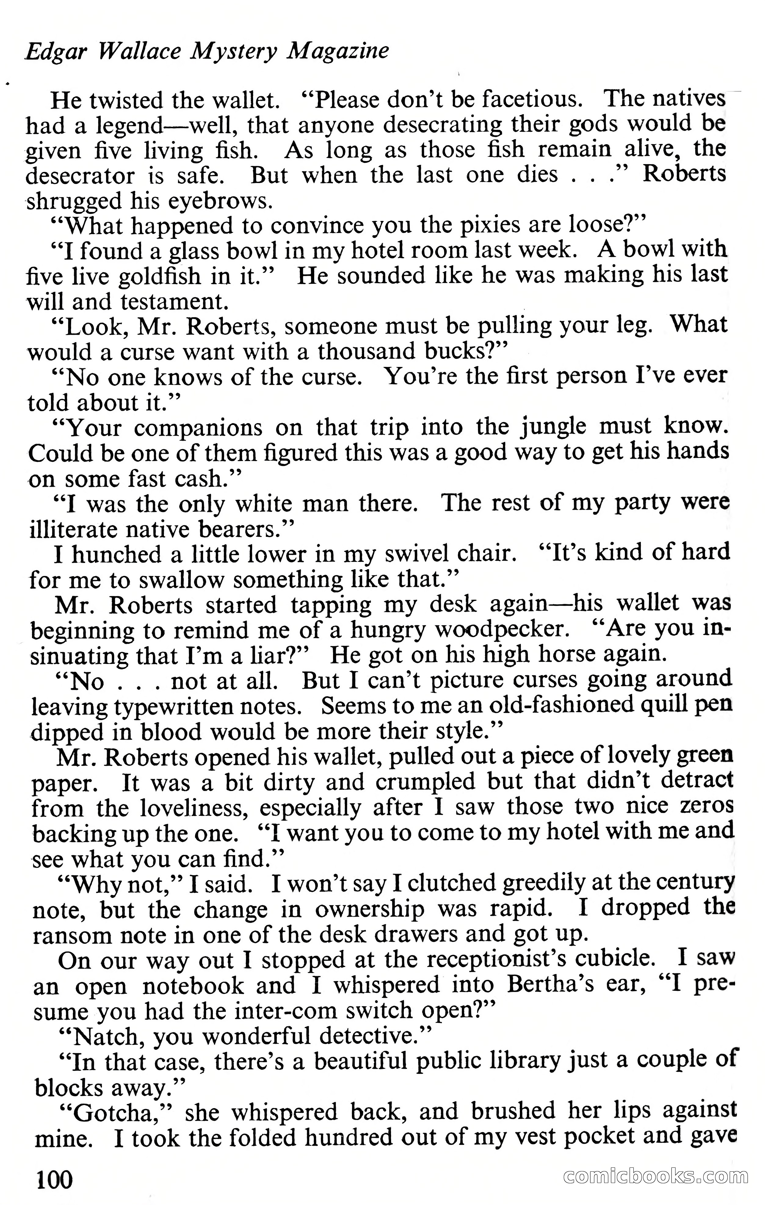 Edgar Wallace Mystery Magazine, Vol. 4, No. 30 — page 102 of 134