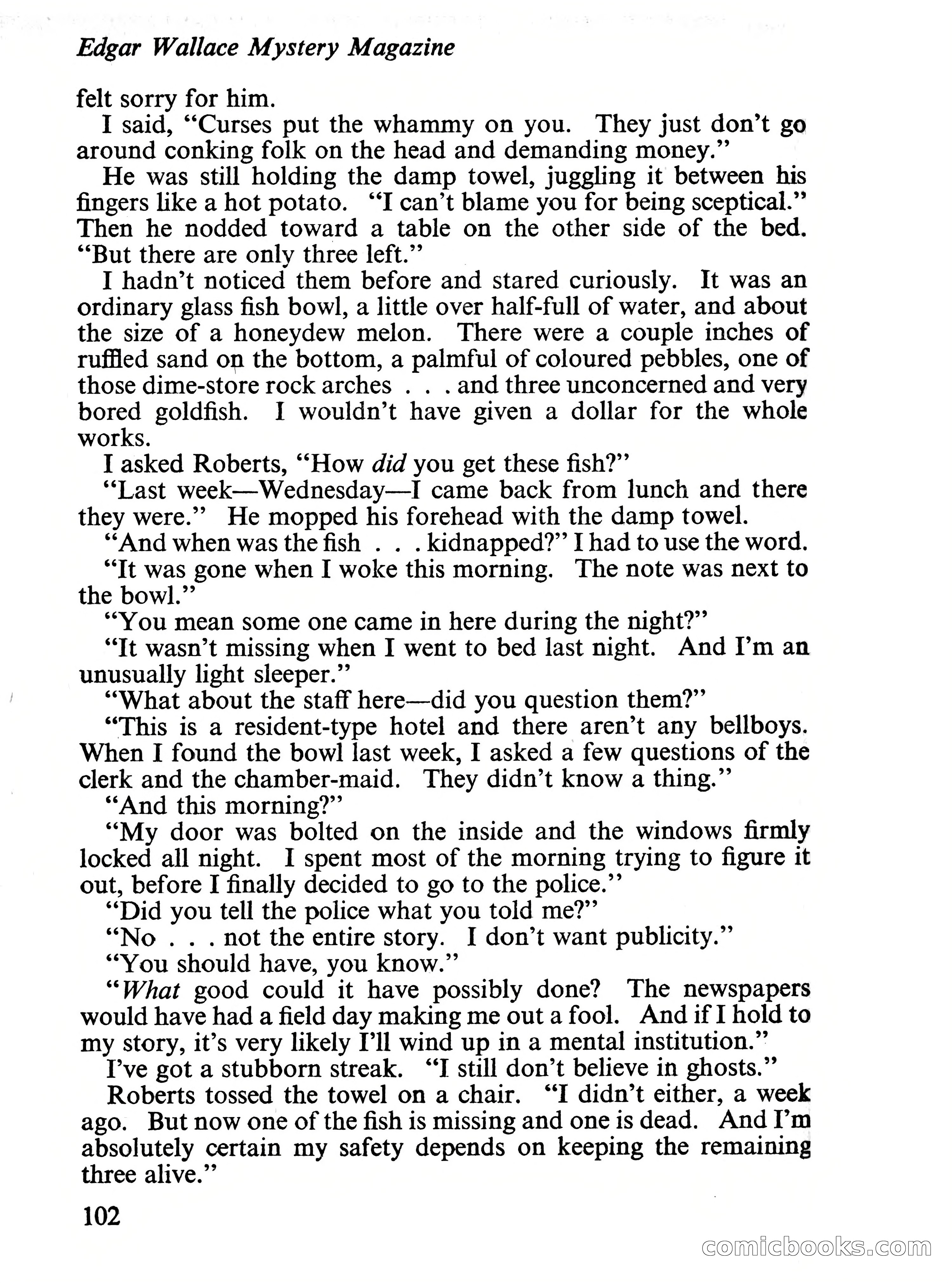 Edgar Wallace Mystery Magazine, Vol. 4, No. 30 — page 104 of 134