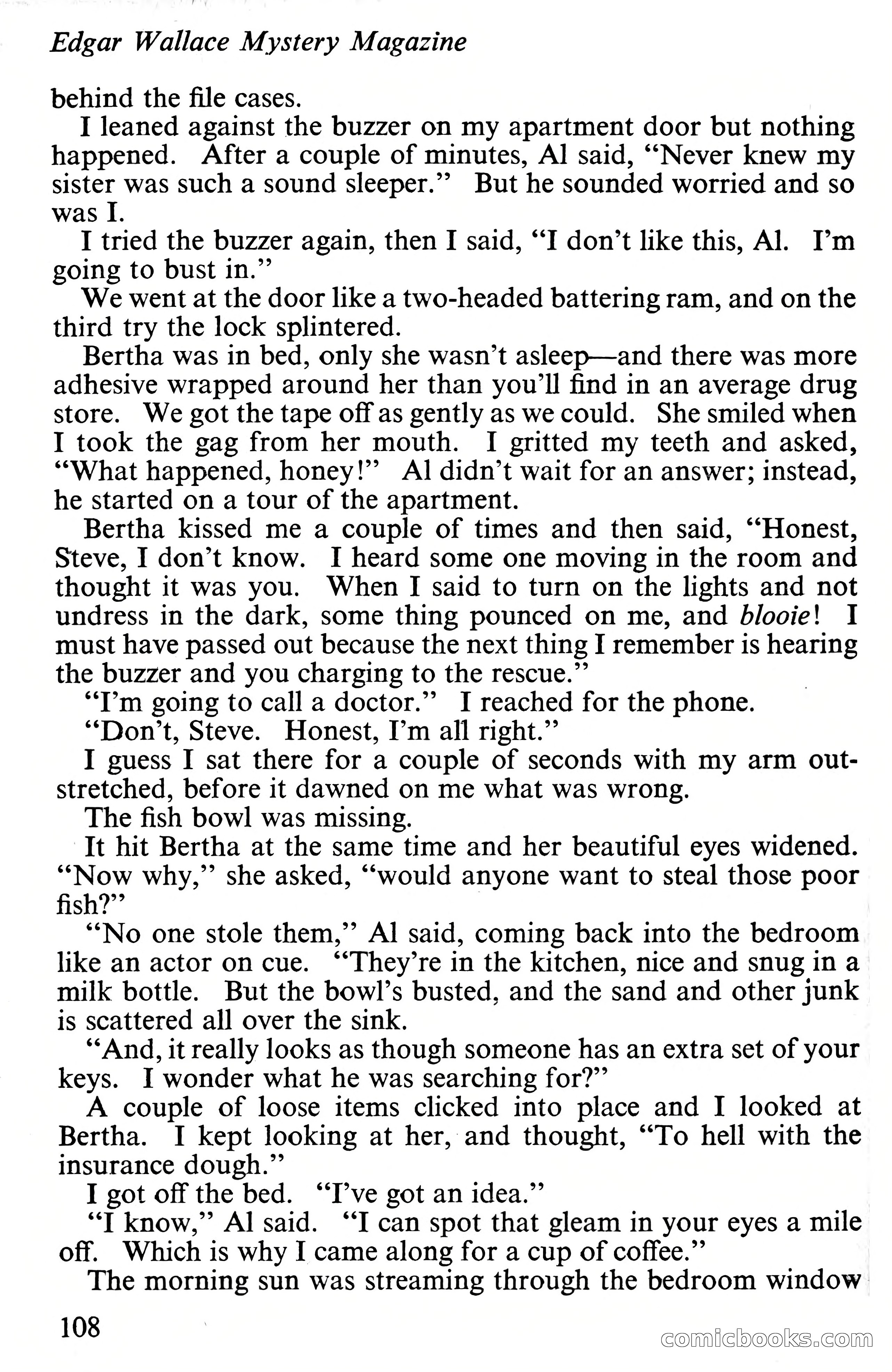 Edgar Wallace Mystery Magazine, Vol. 4, No. 30 — page 110 of 134