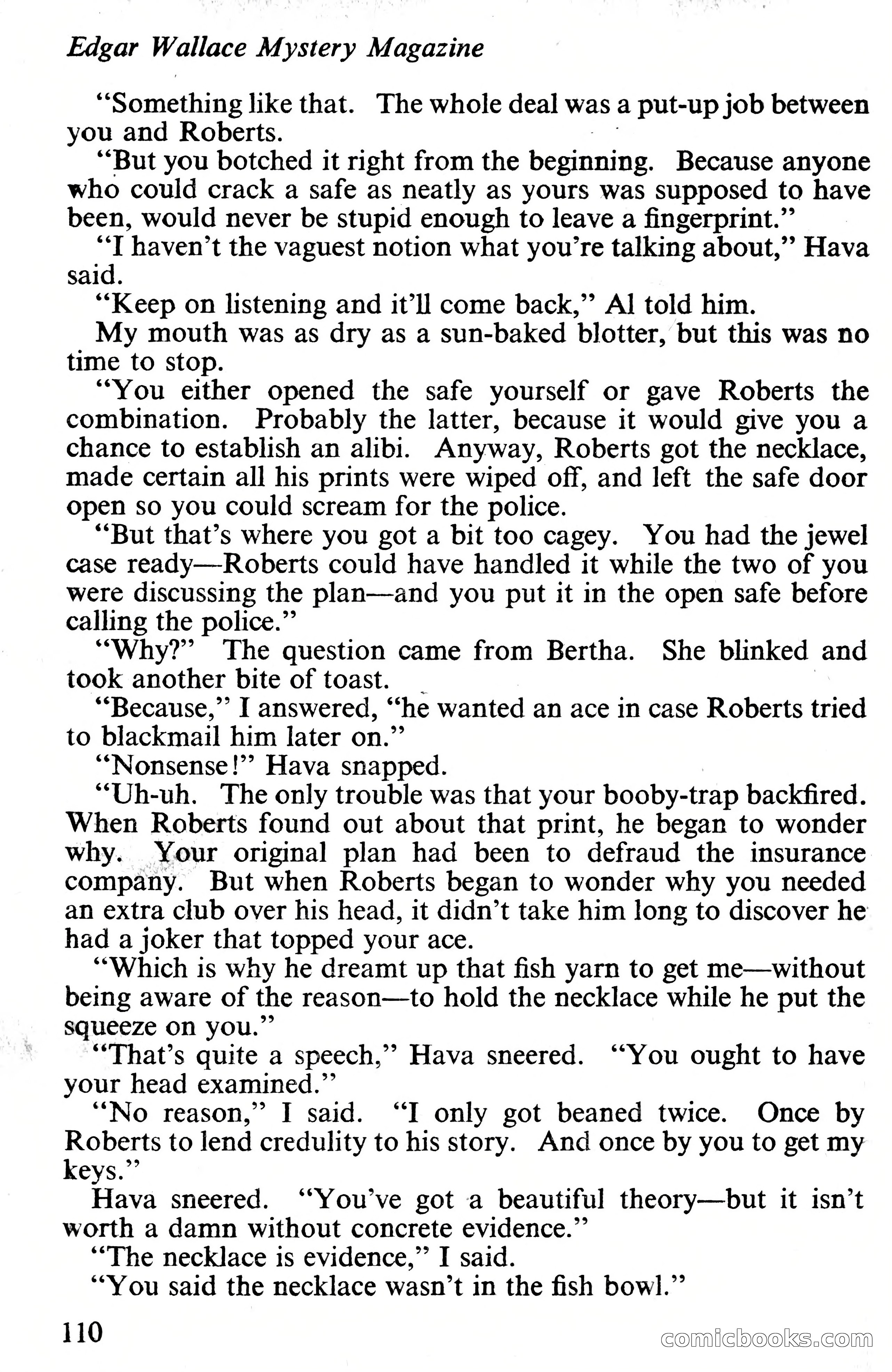 Edgar Wallace Mystery Magazine, Vol. 4, No. 30 — page 112 of 134