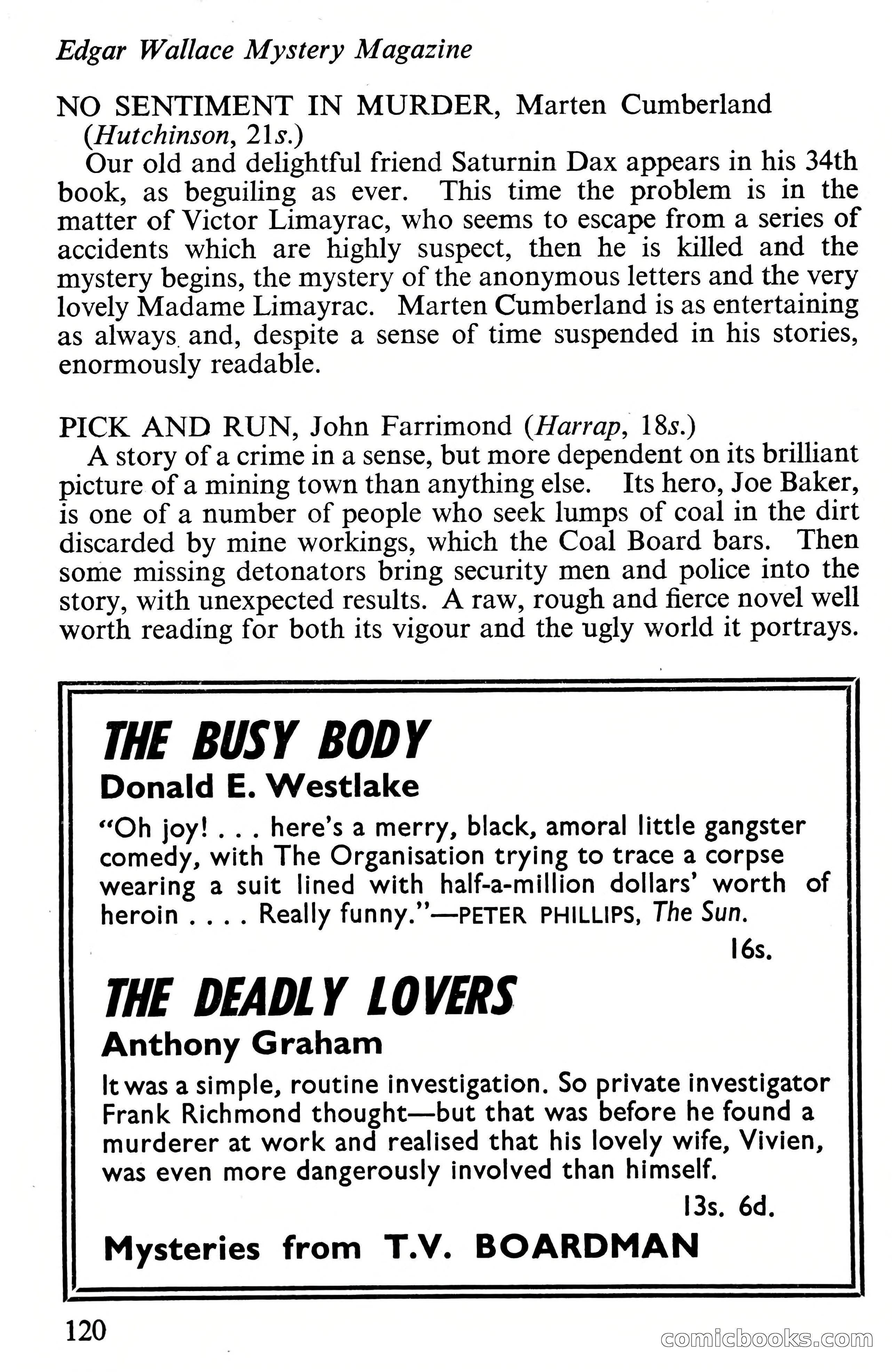 Edgar Wallace Mystery Magazine, Vol. 4, No. 30 — page 122 of 134