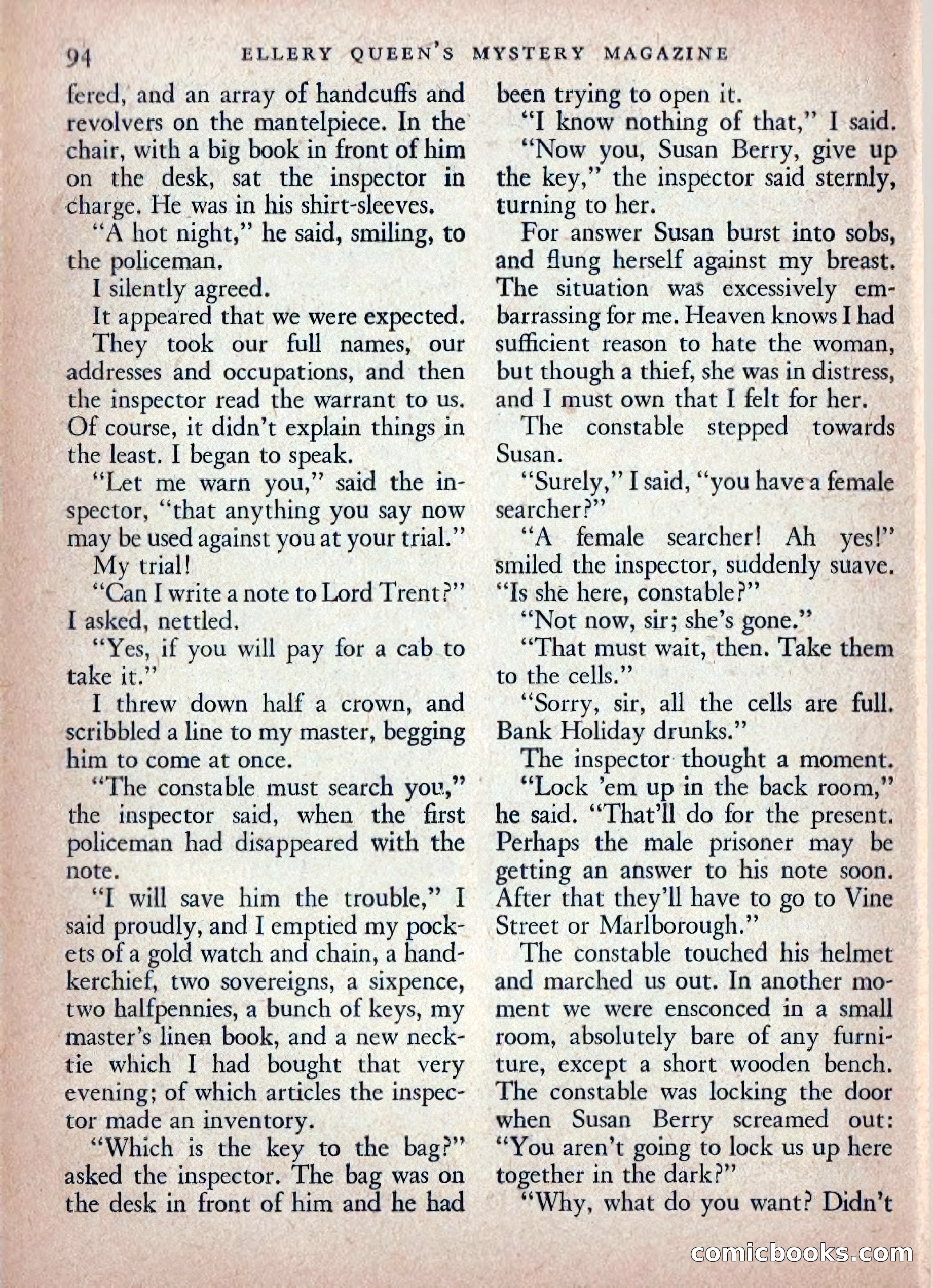 Ellery Queen's Mystery Magazine, February 1948 — page 96 of 148