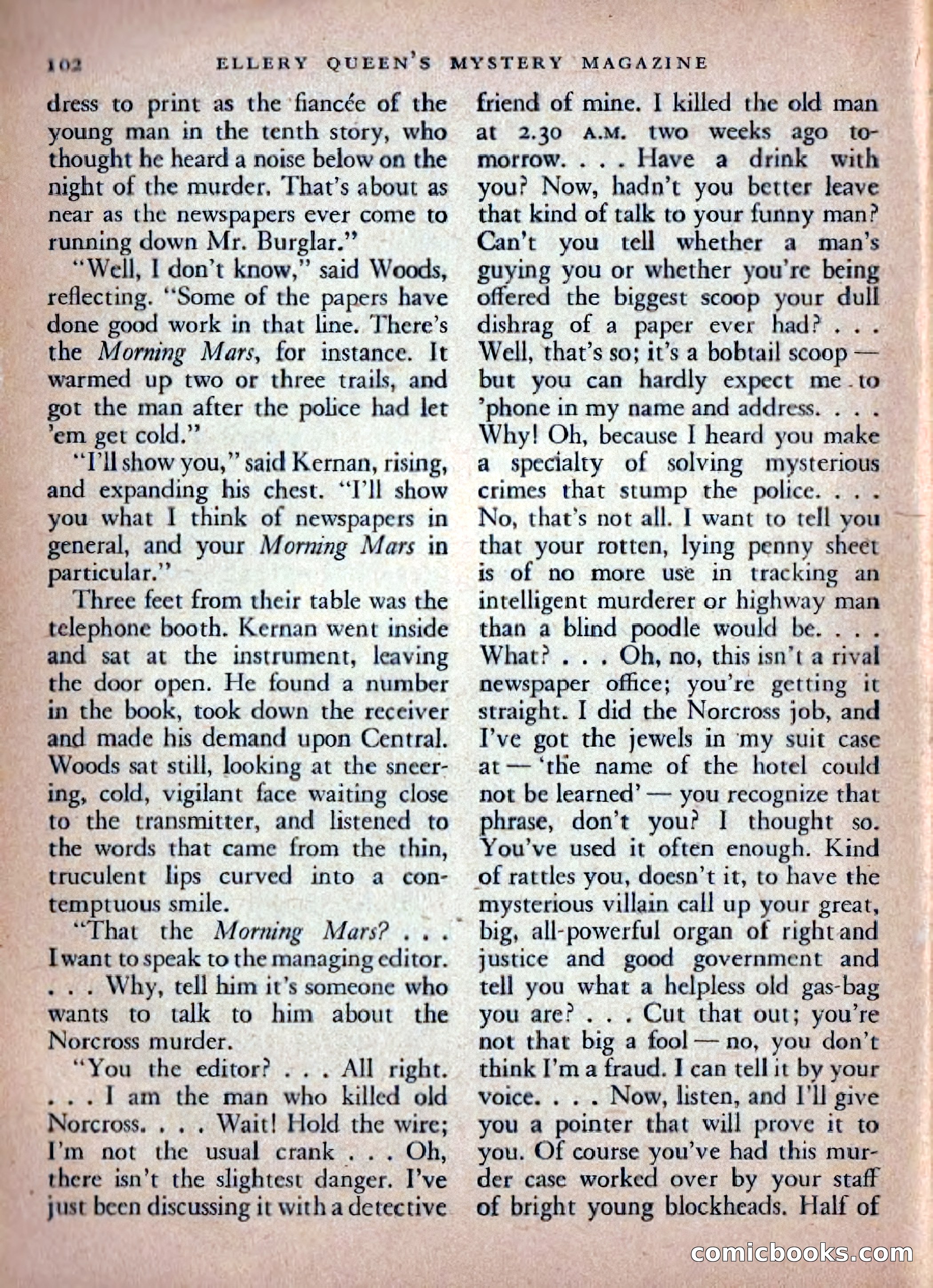 Ellery Queen's Mystery Magazine, February 1948 — page 104 of 148