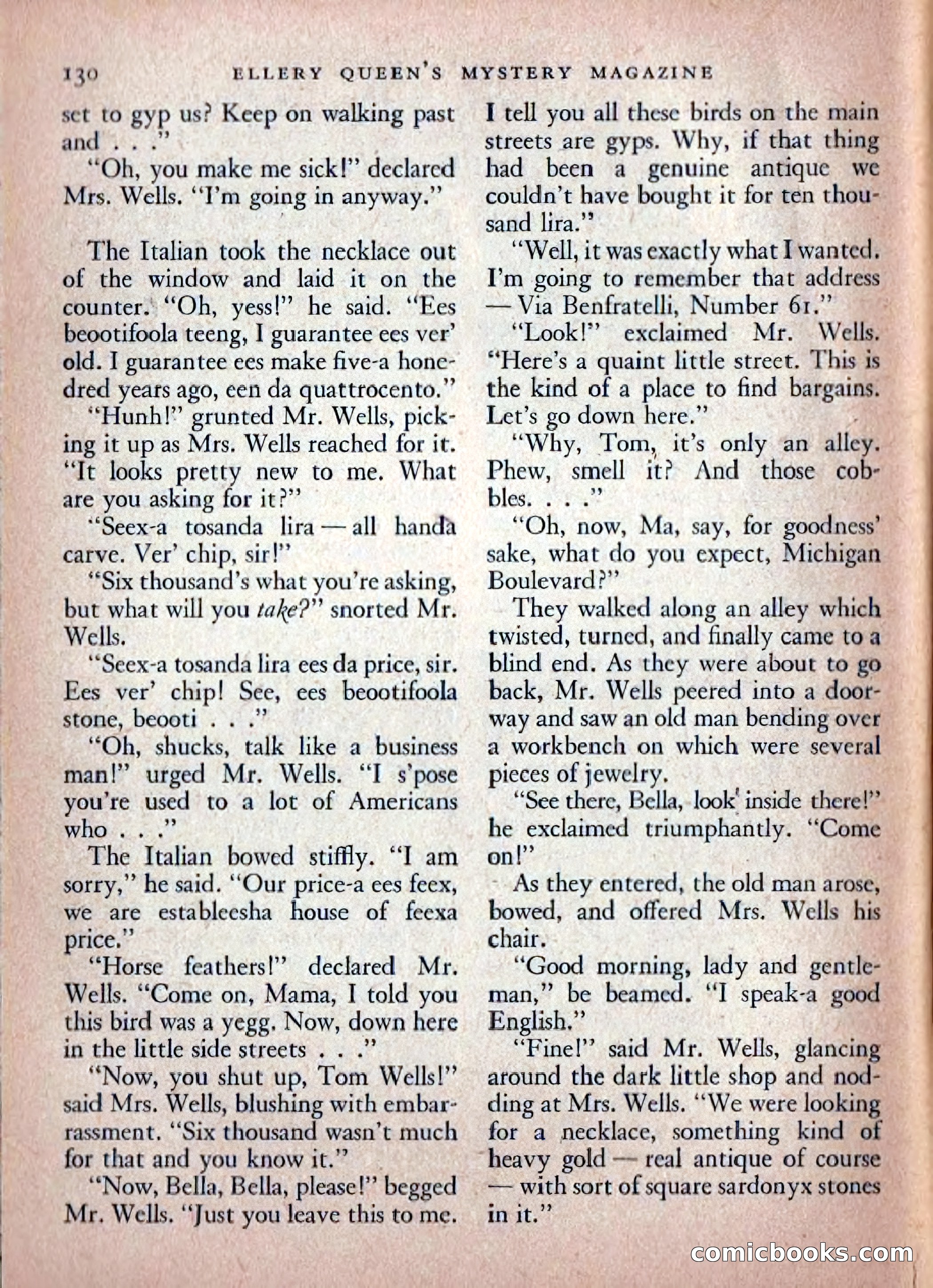 Ellery Queen's Mystery Magazine, February 1948 — page 132 of 148