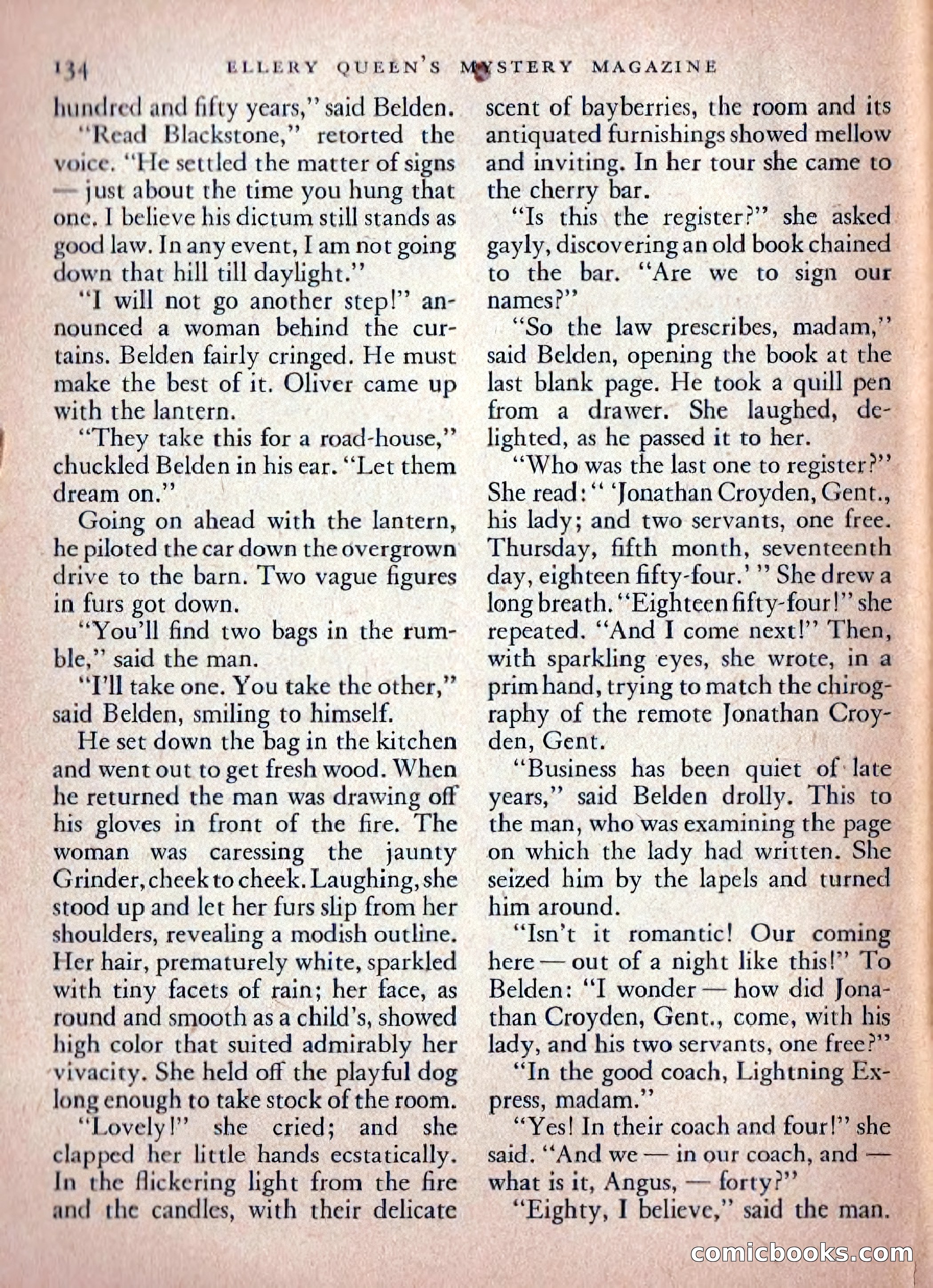 Ellery Queen's Mystery Magazine, February 1948 — page 136 of 148