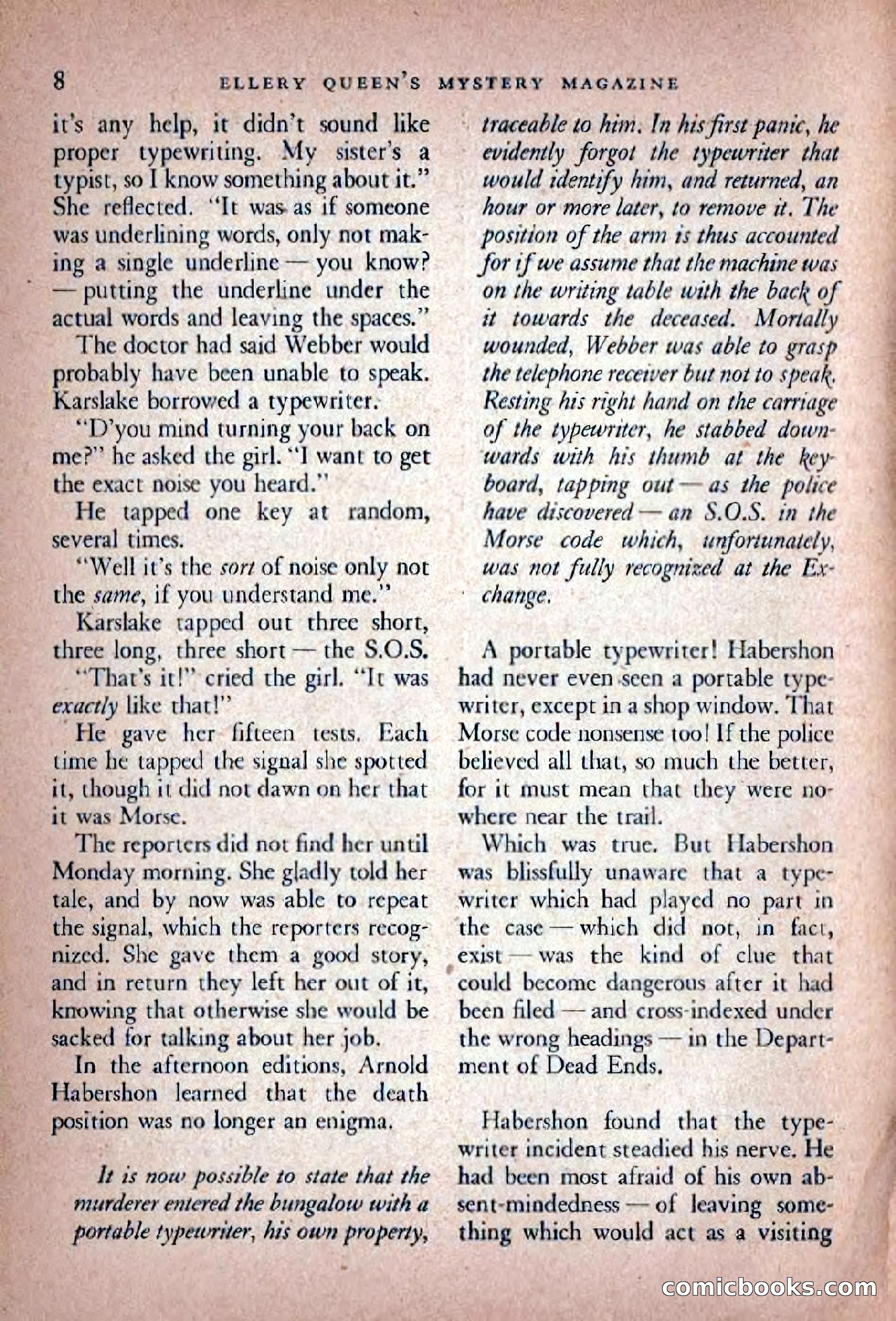 Ellery Queen's Mystery Magazine, November 1948 — page 10 of 148