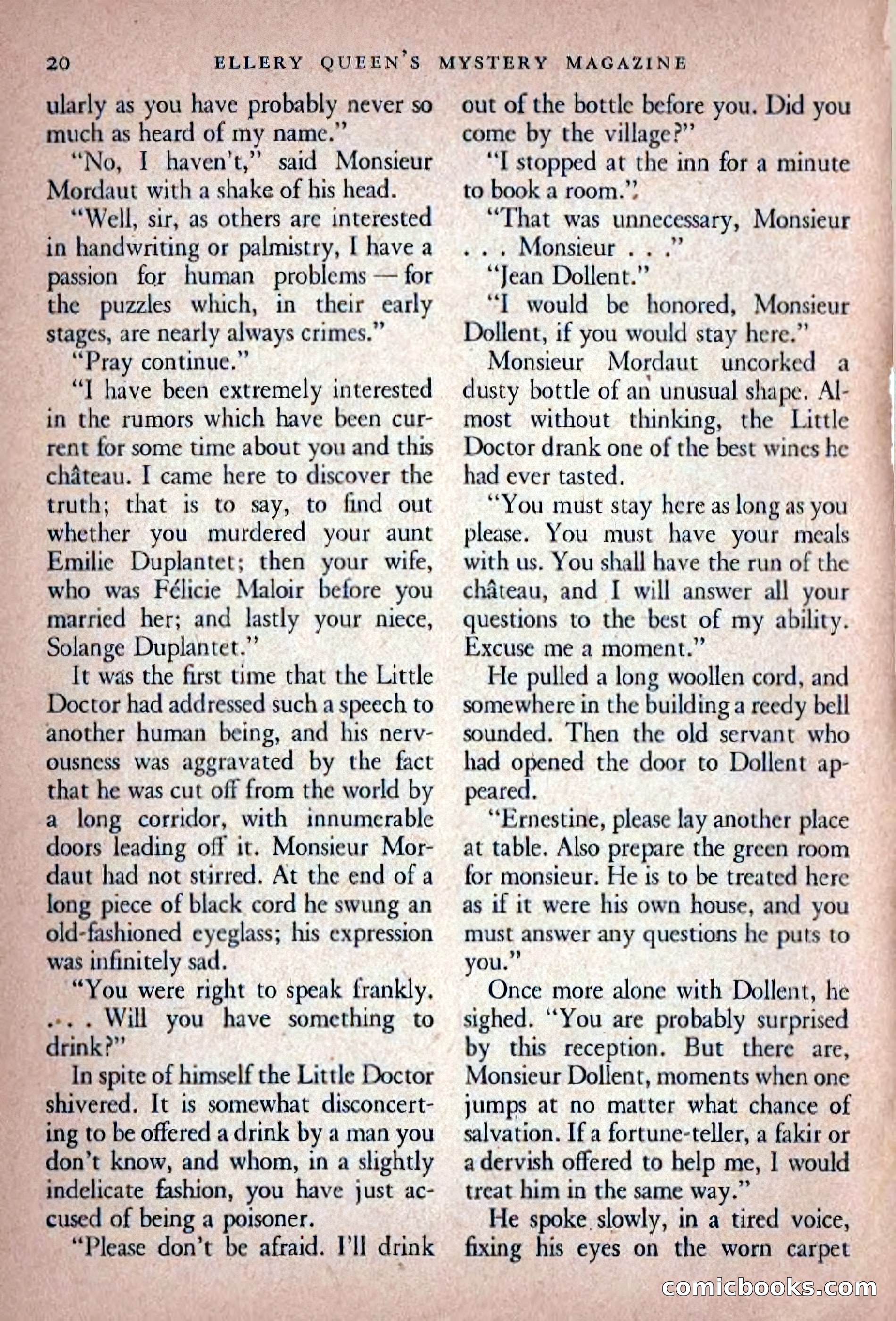 Ellery Queen's Mystery Magazine, November 1948 — page 22 of 148