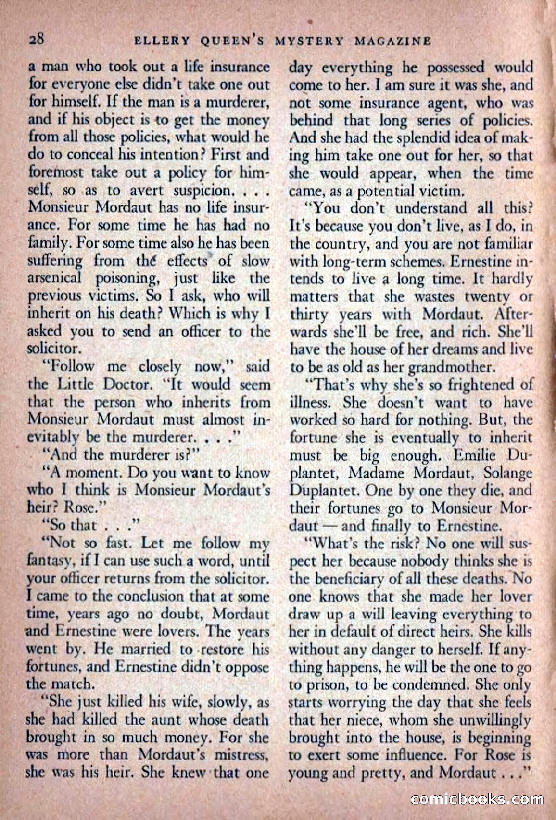 Ellery Queen's Mystery Magazine, November 1948 — page 30 of 148