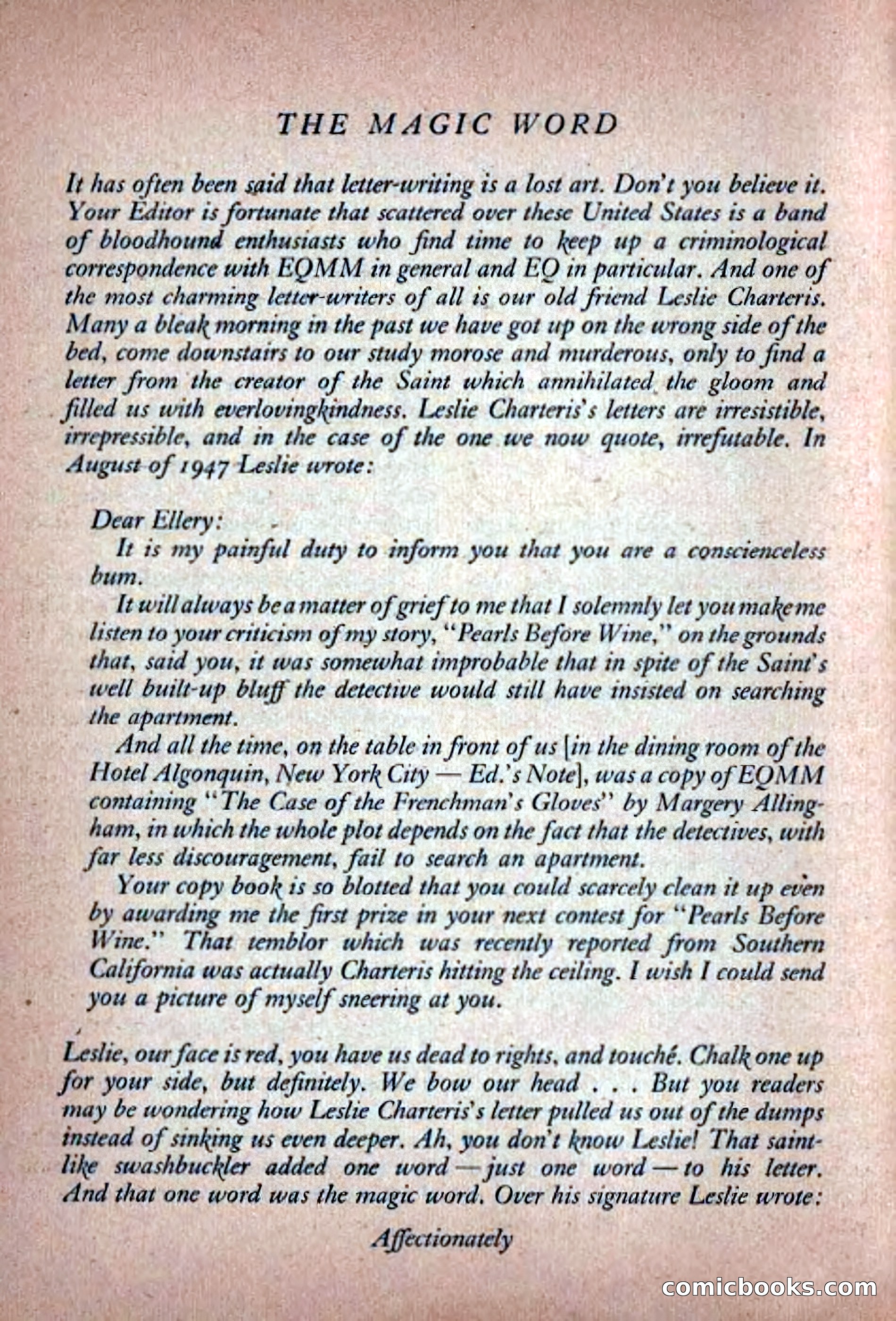 Ellery Queen's Mystery Magazine, November 1948 — page 32 of 148