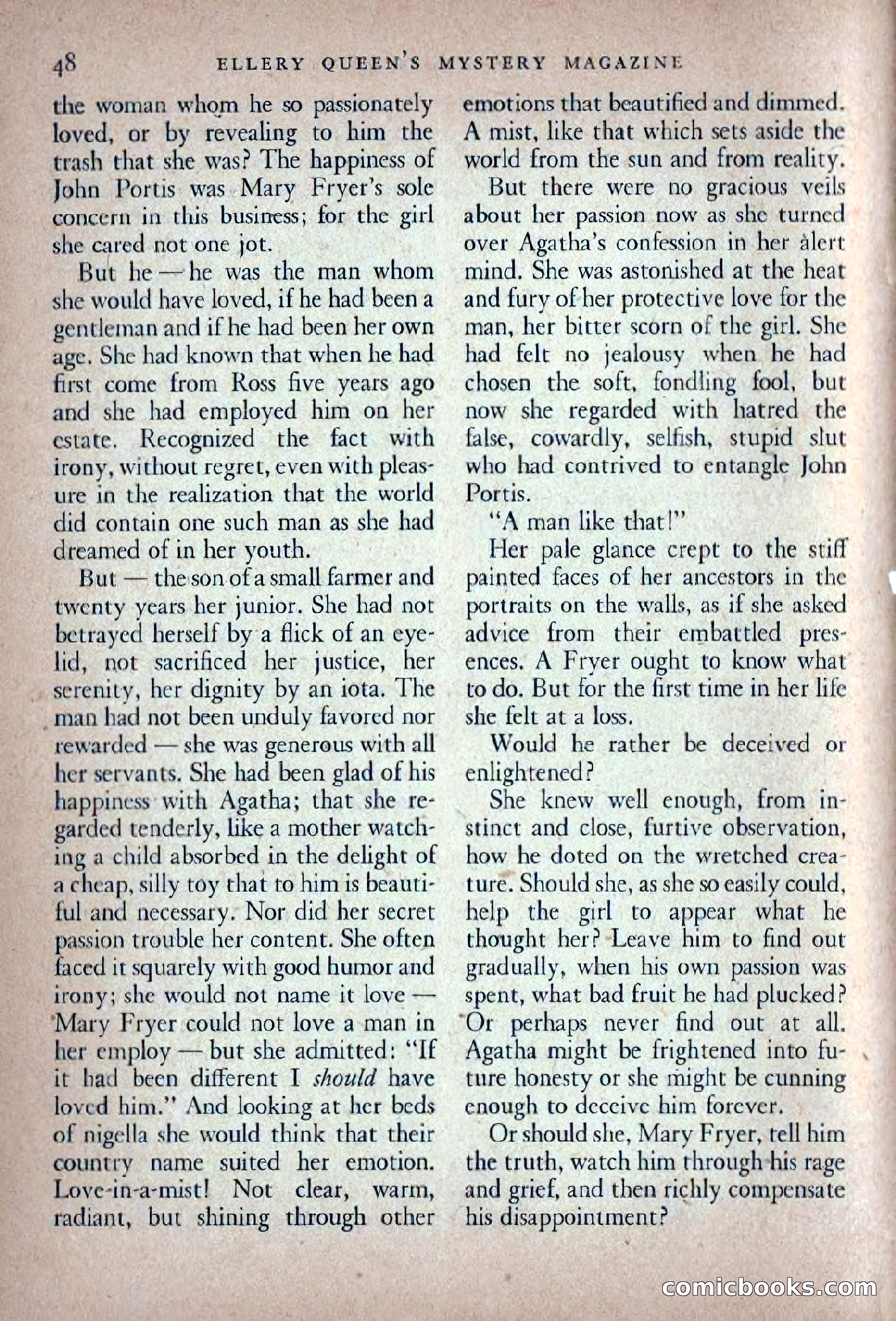 Ellery Queen's Mystery Magazine, November 1948 — page 50 of 148