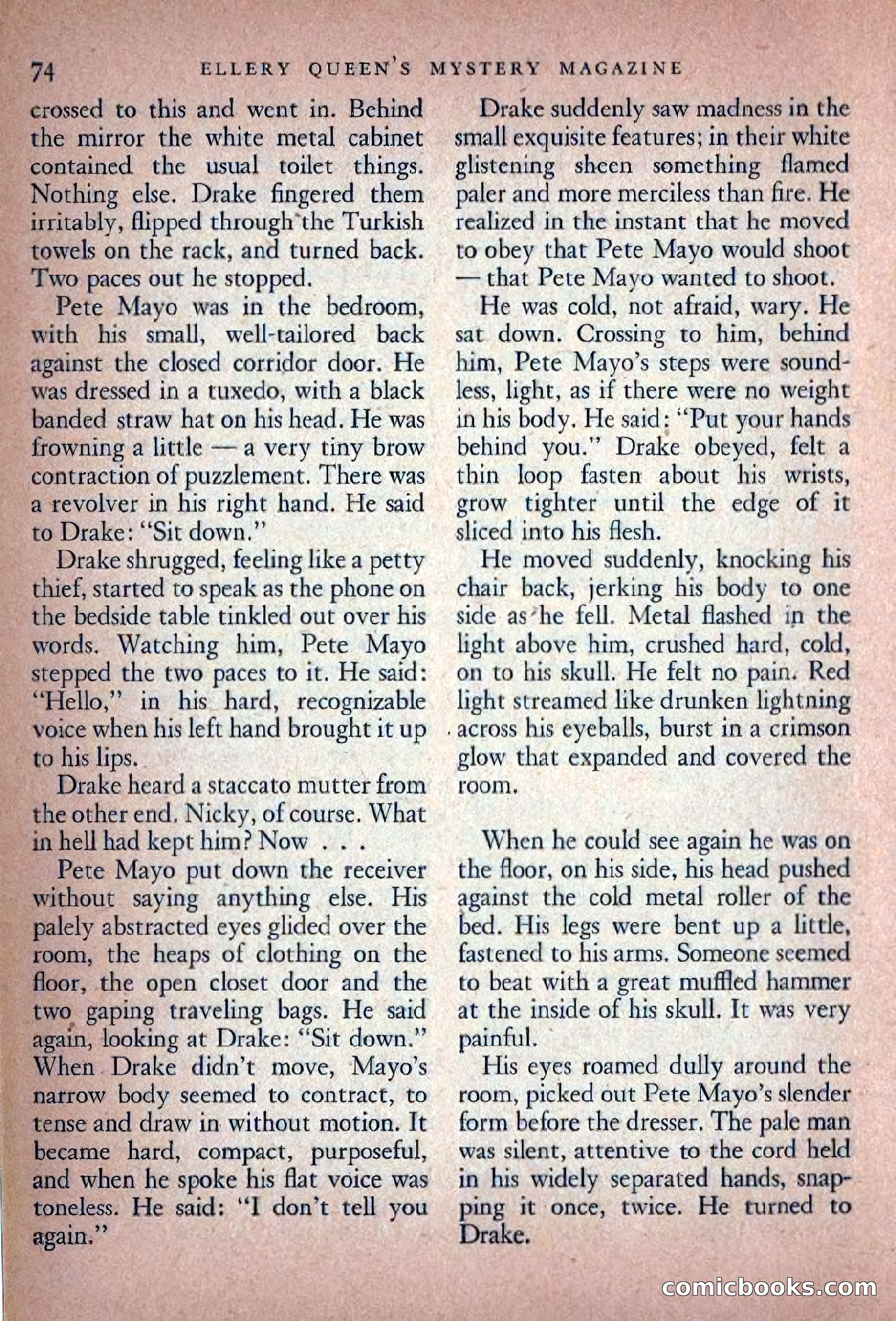 Ellery Queen's Mystery Magazine, November 1948 — page 76 of 148