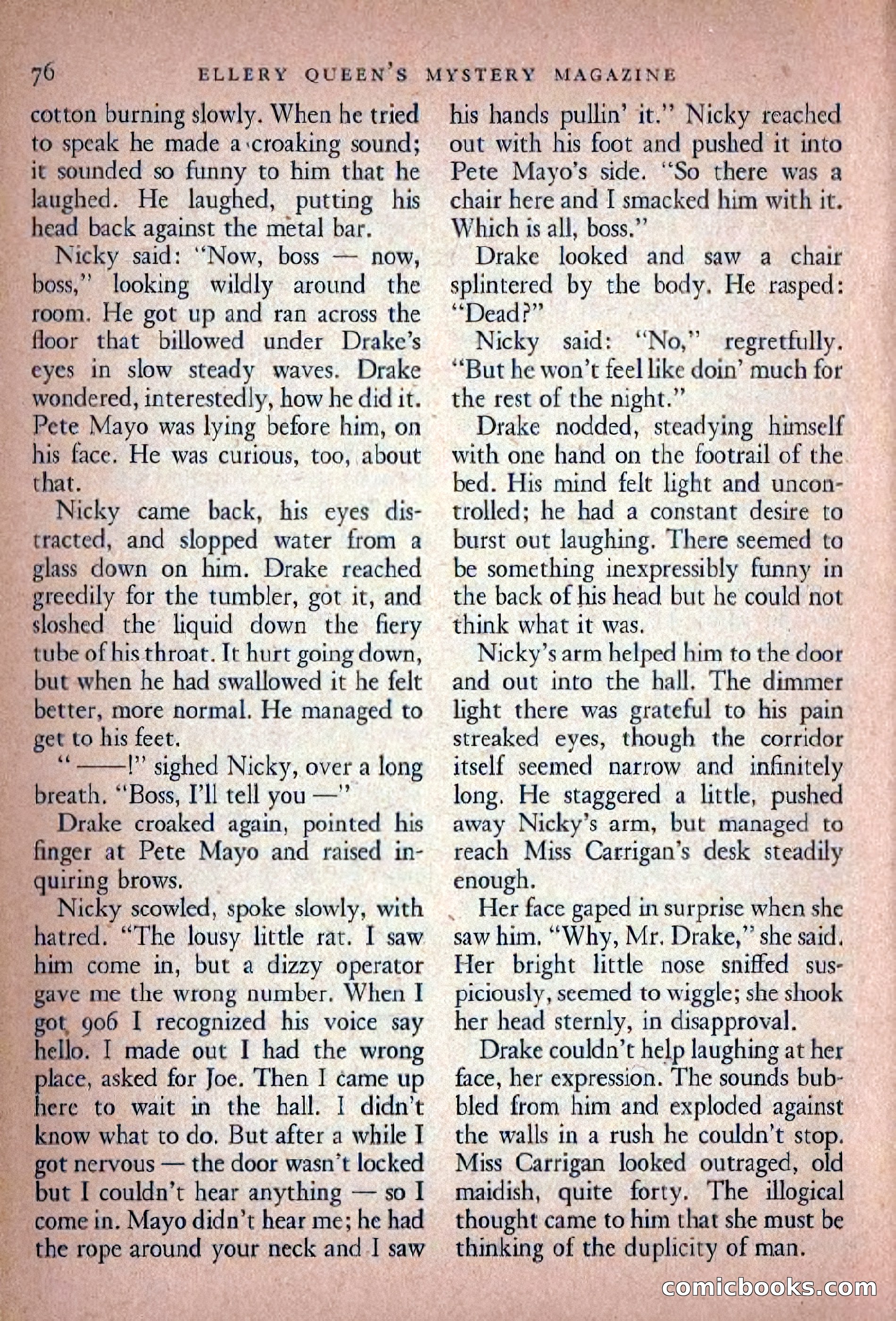 Ellery Queen's Mystery Magazine, November 1948 — page 78 of 148