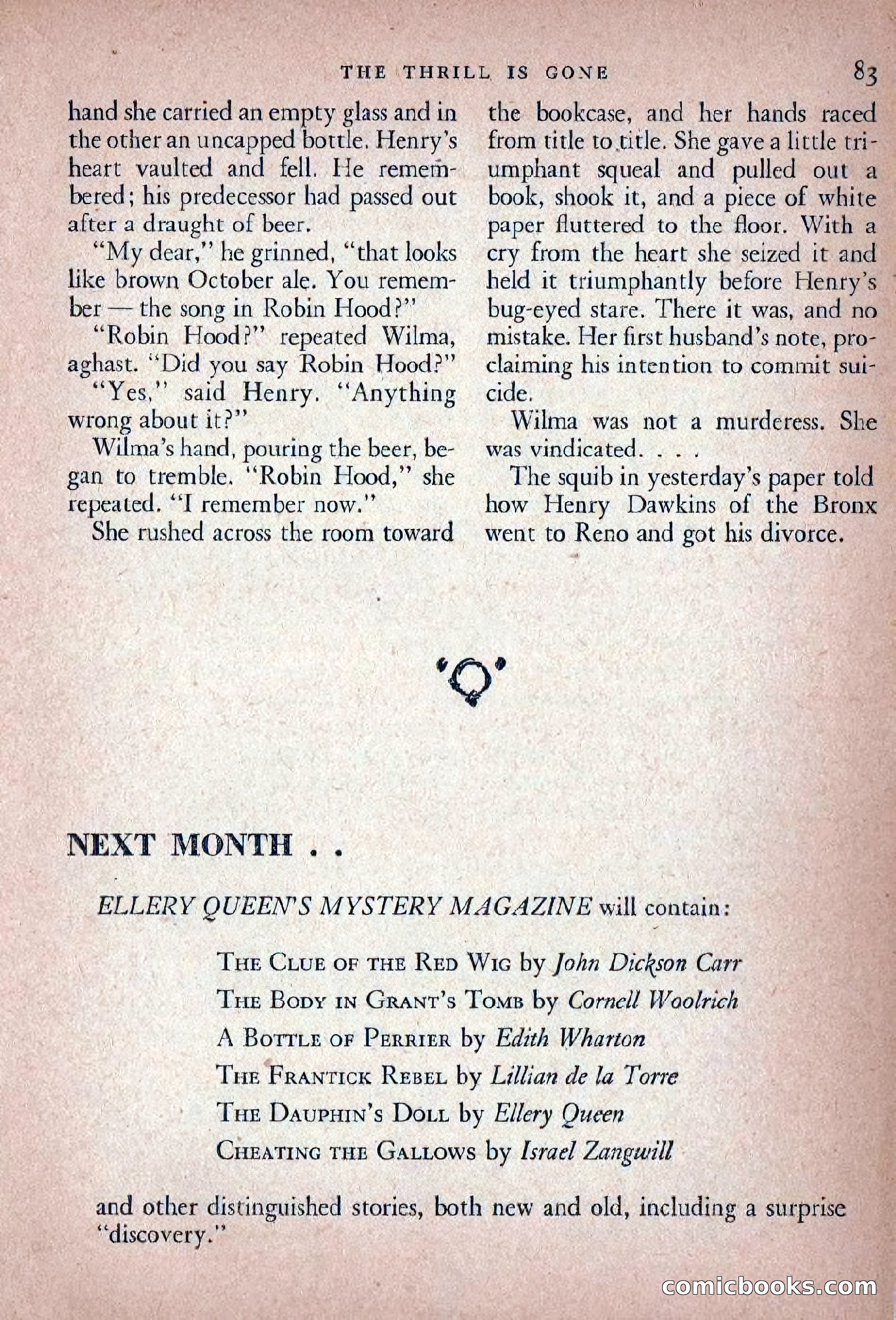 Ellery Queen's Mystery Magazine, November 1948 — page 85 of 148