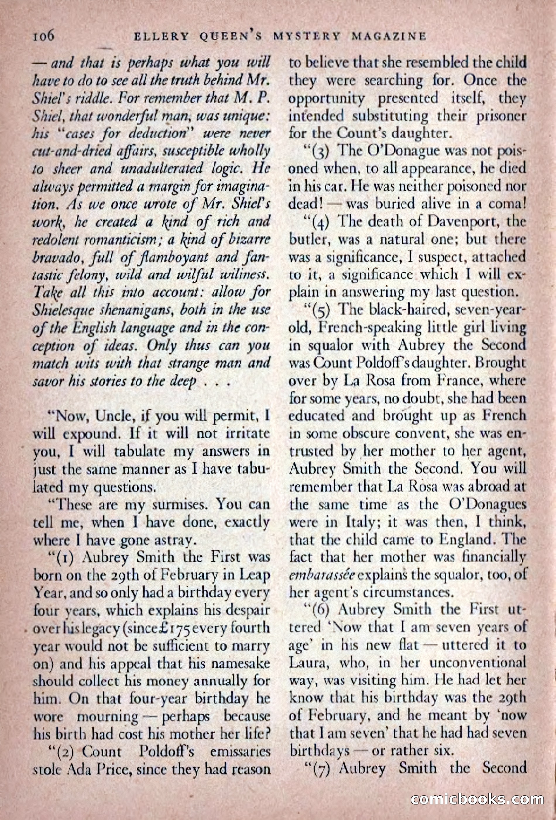 Ellery Queen's Mystery Magazine, November 1948 — page 108 of 148