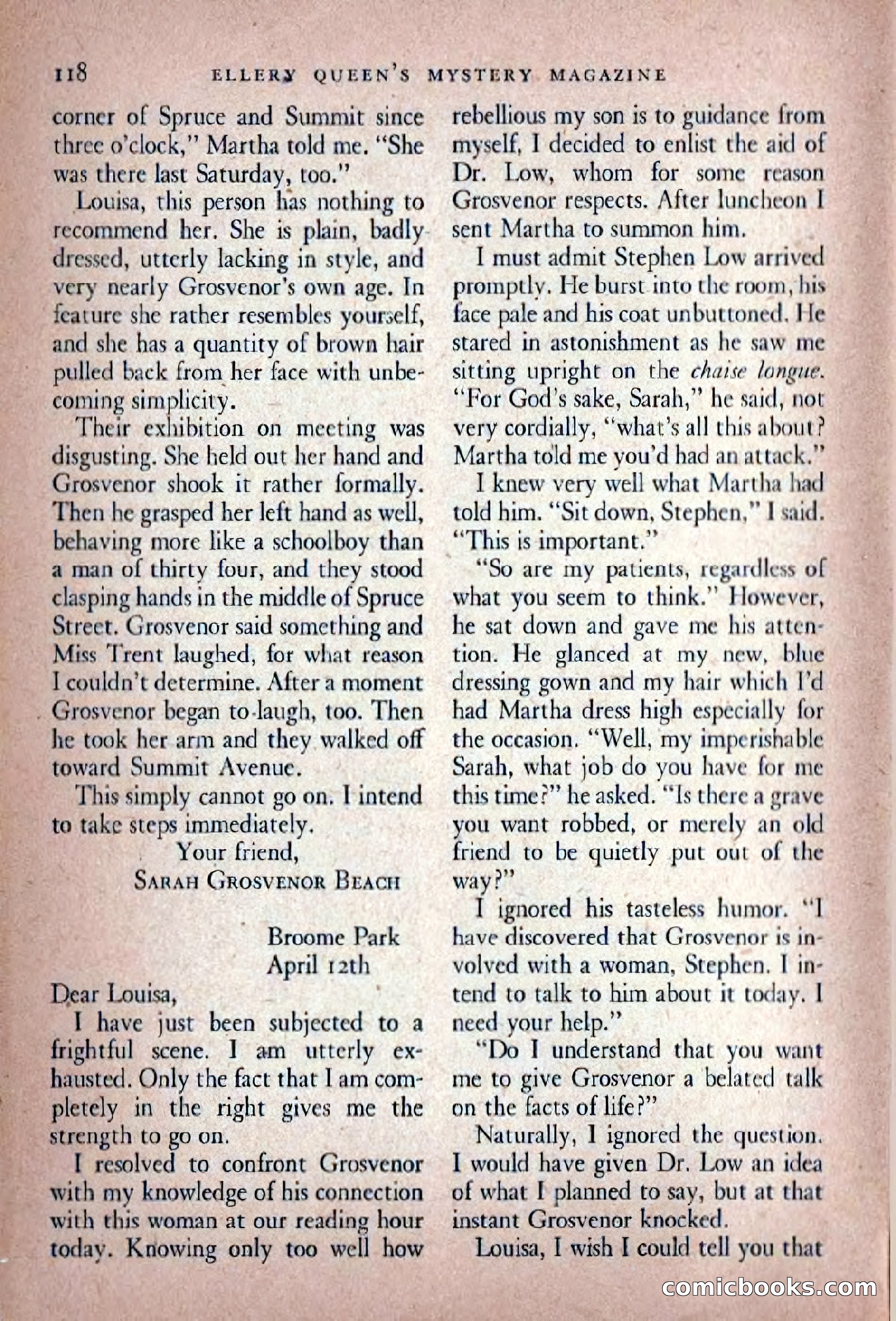 Ellery Queen's Mystery Magazine, November 1948 — page 120 of 148