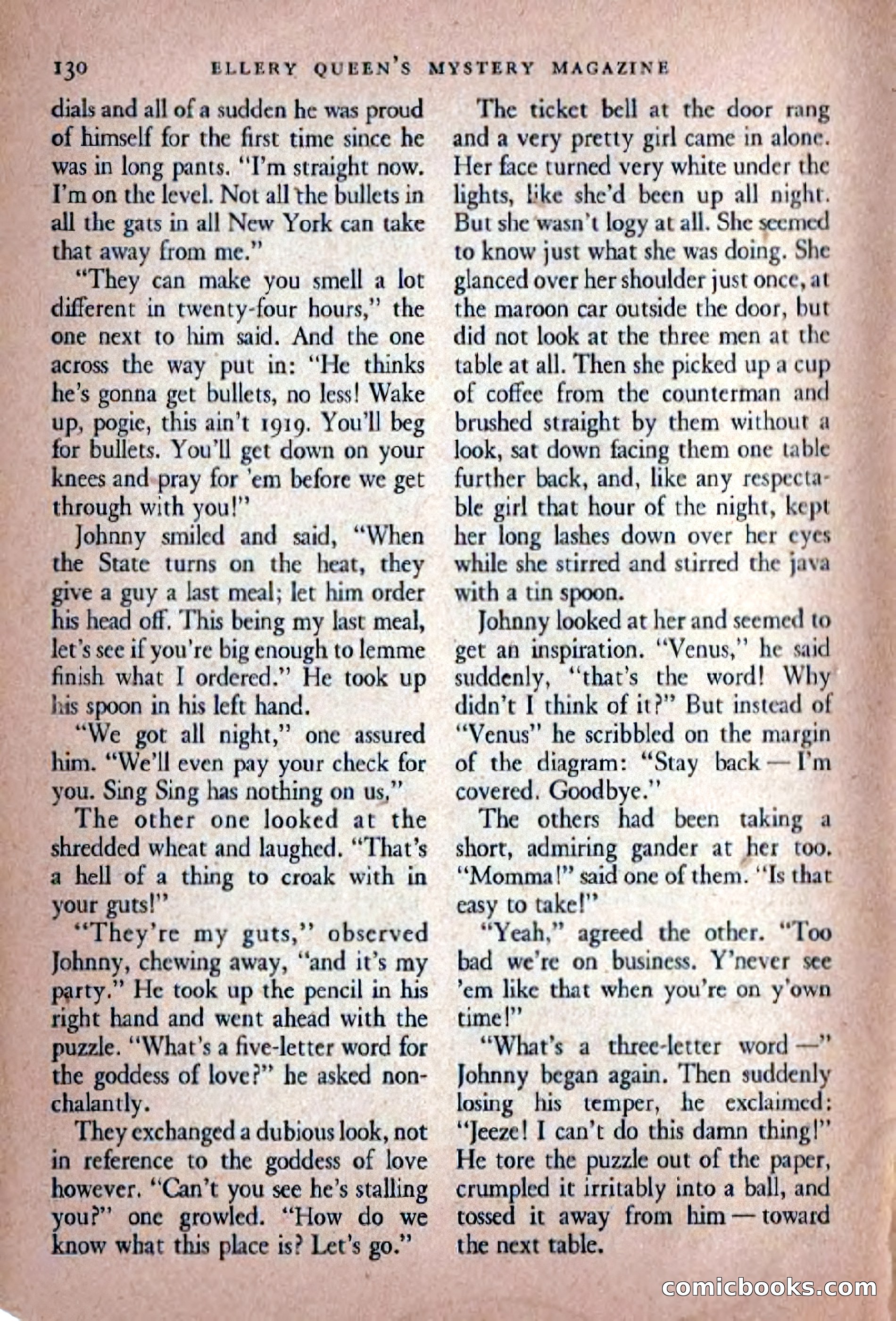 Ellery Queen's Mystery Magazine, November 1948 — page 132 of 148