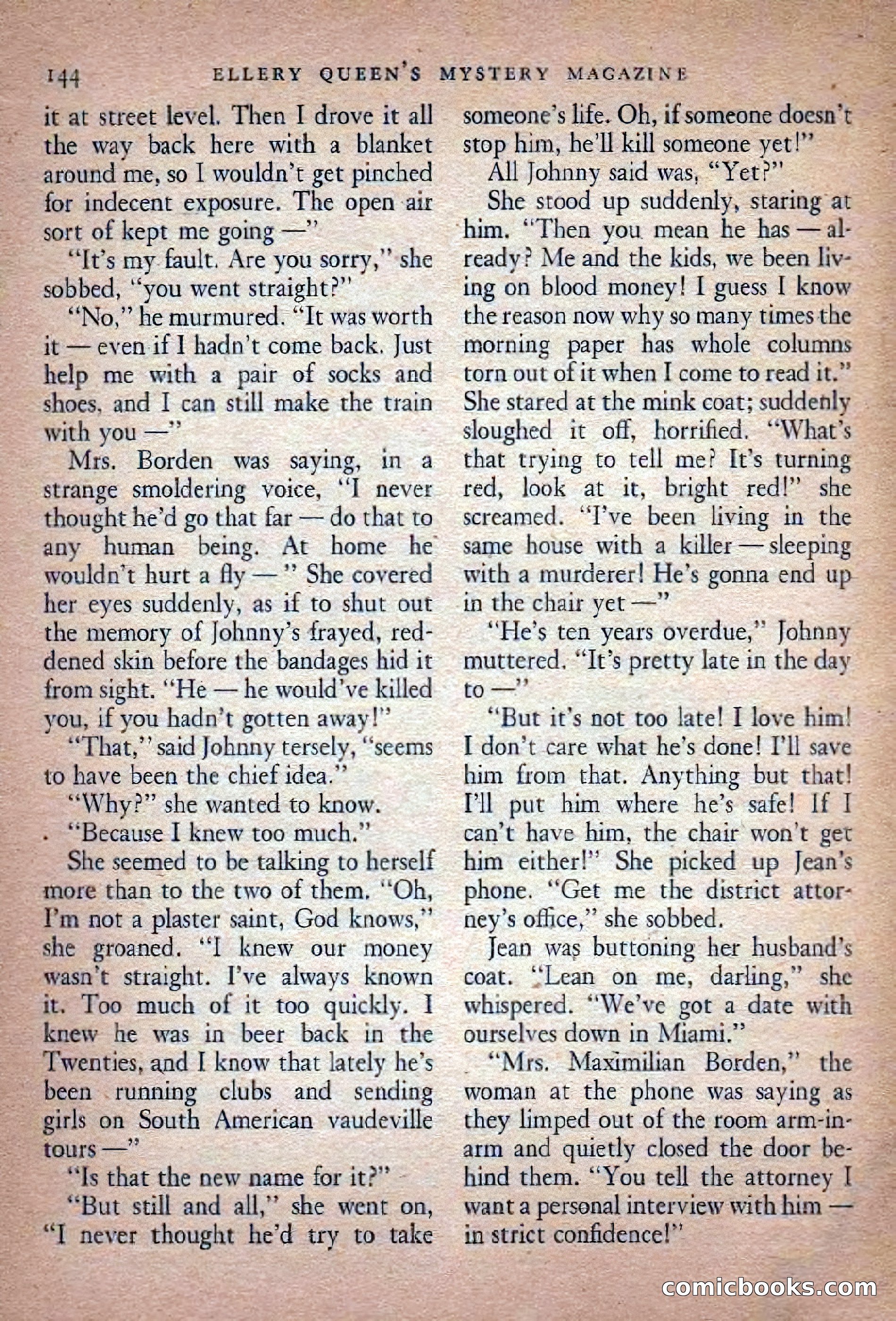 Ellery Queen's Mystery Magazine, November 1948 — page 146 of 148