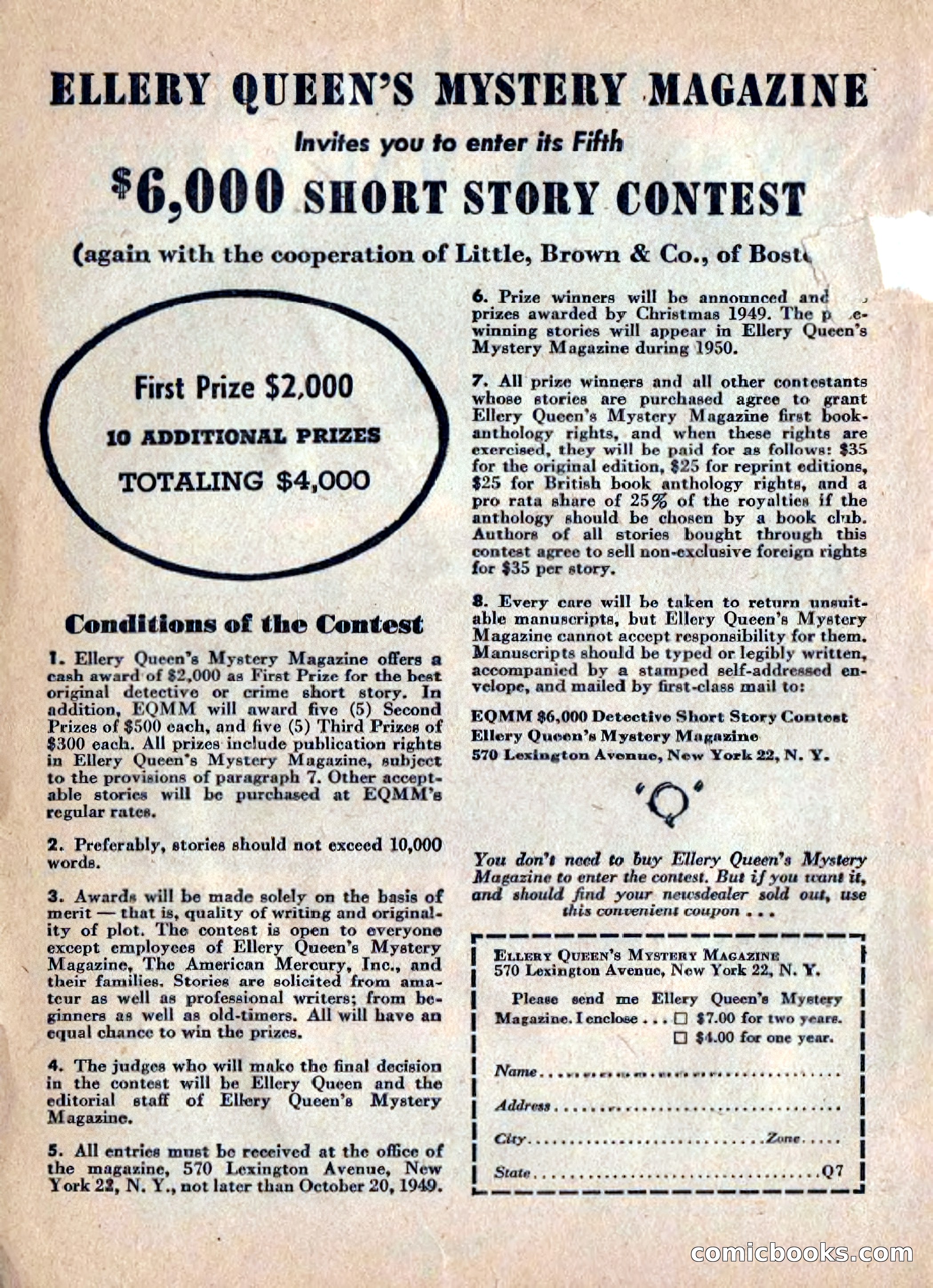 Ellery Queen's Mystery Magazine, July 1949 — page 5 of 149