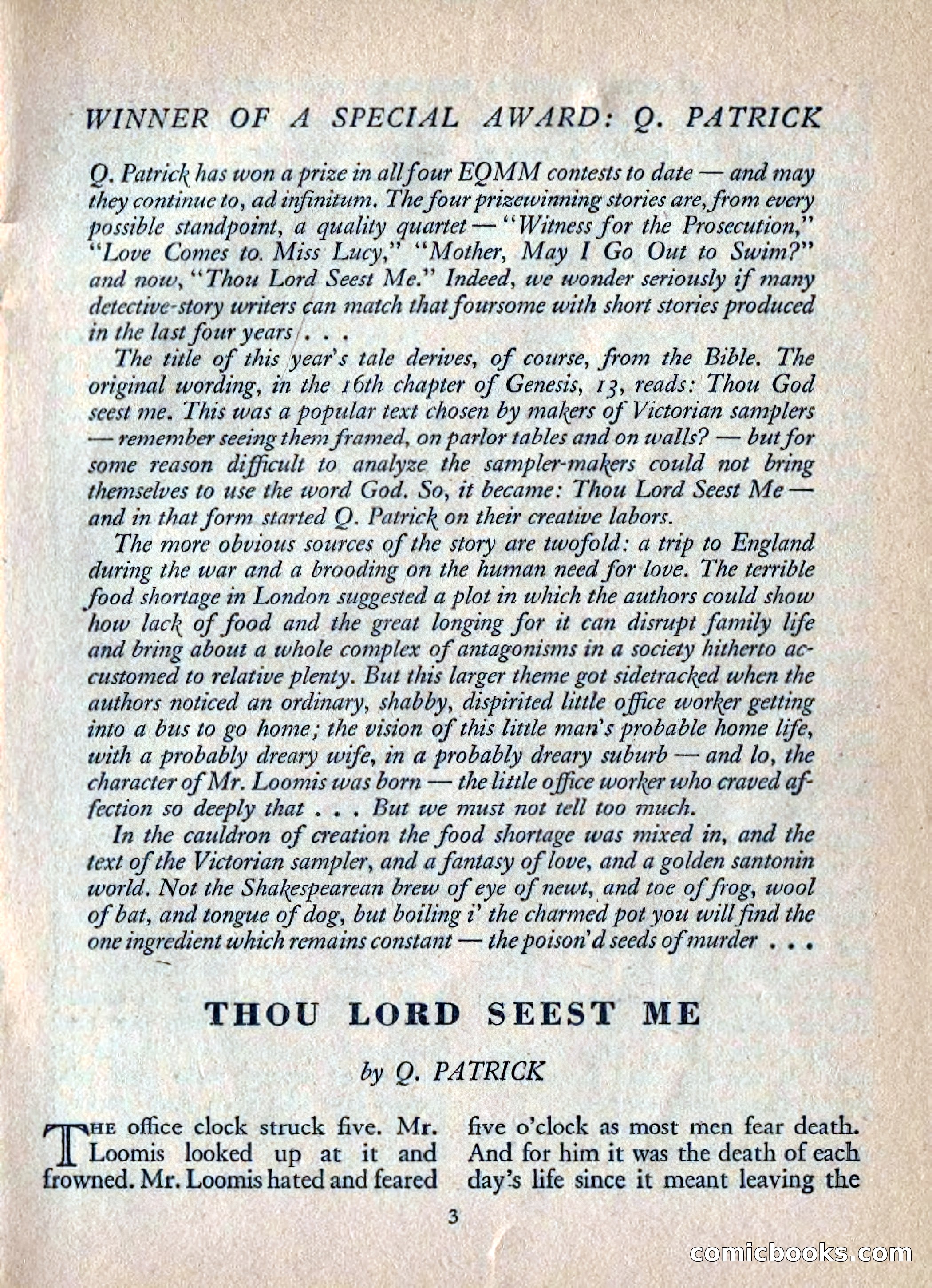 Ellery Queen's Mystery Magazine, July 1949 — page 6 of 149