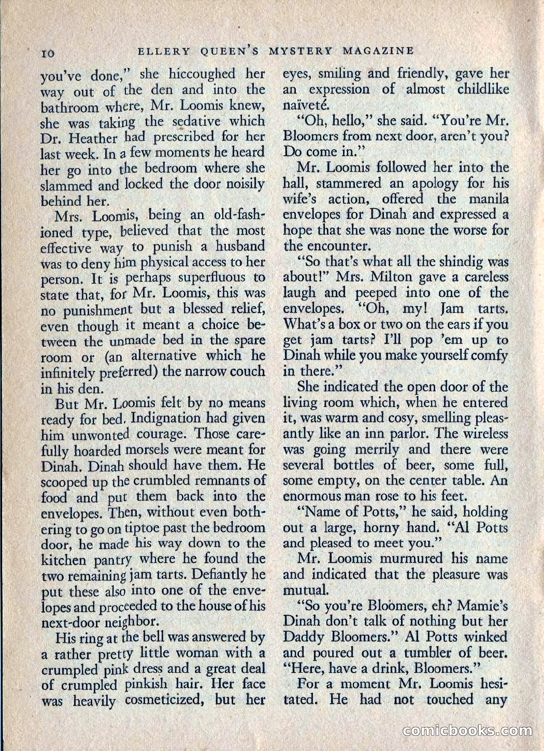 Ellery Queen's Mystery Magazine, July 1949 — page 13 of 149