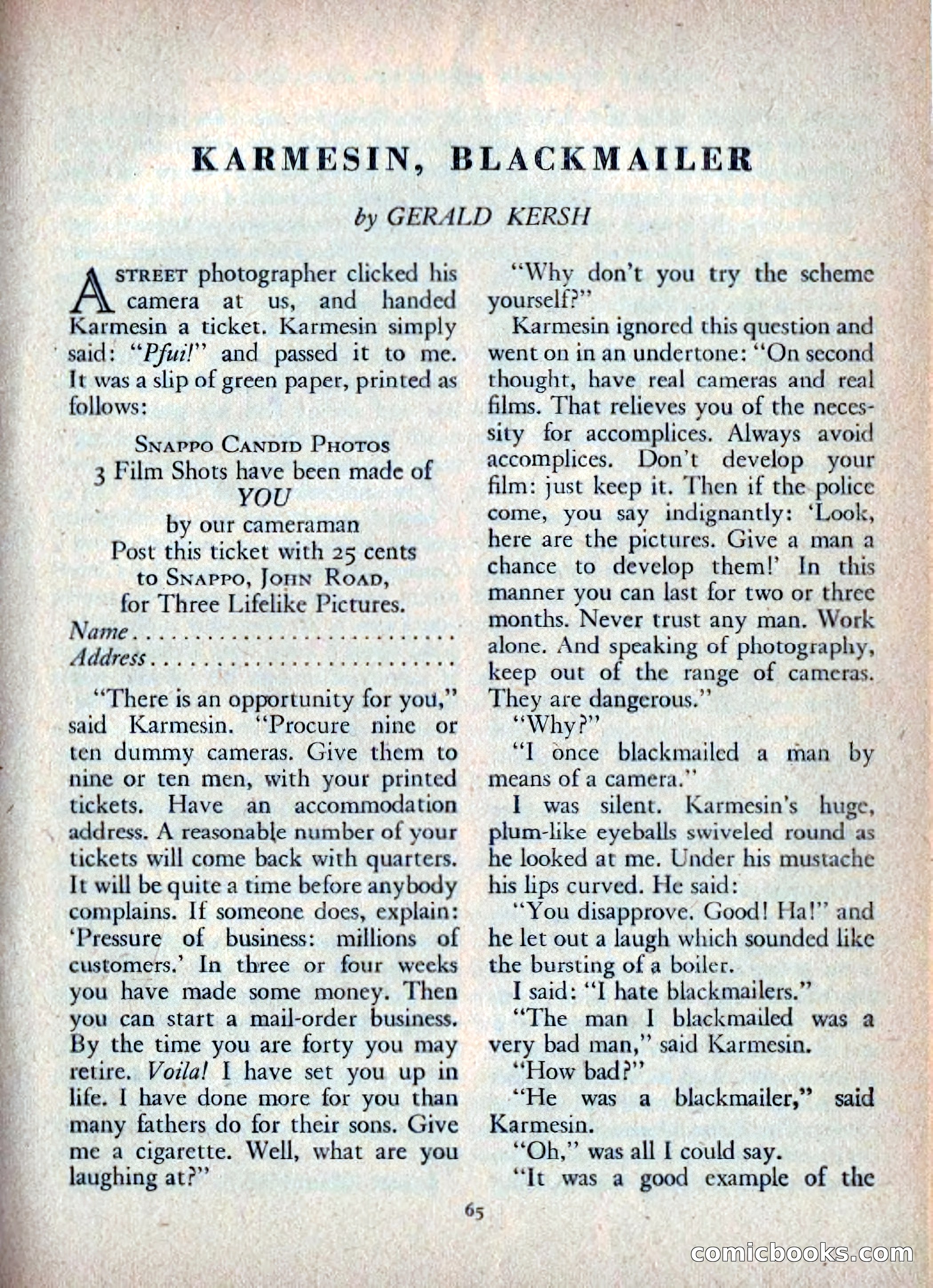 Ellery Queen's Mystery Magazine, July 1949 — page 68 of 149