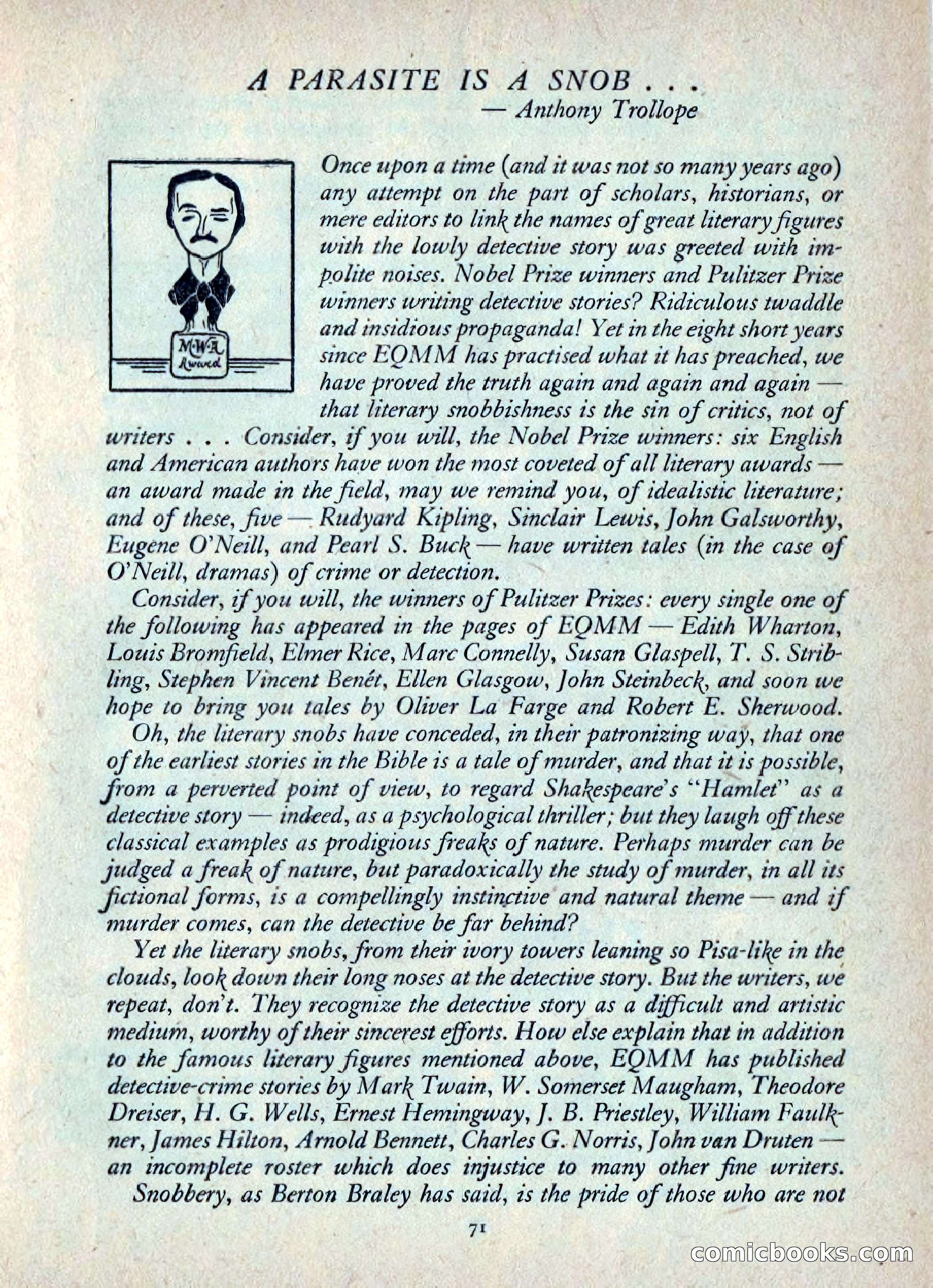 Ellery Queen's Mystery Magazine, July 1949 — page 74 of 149