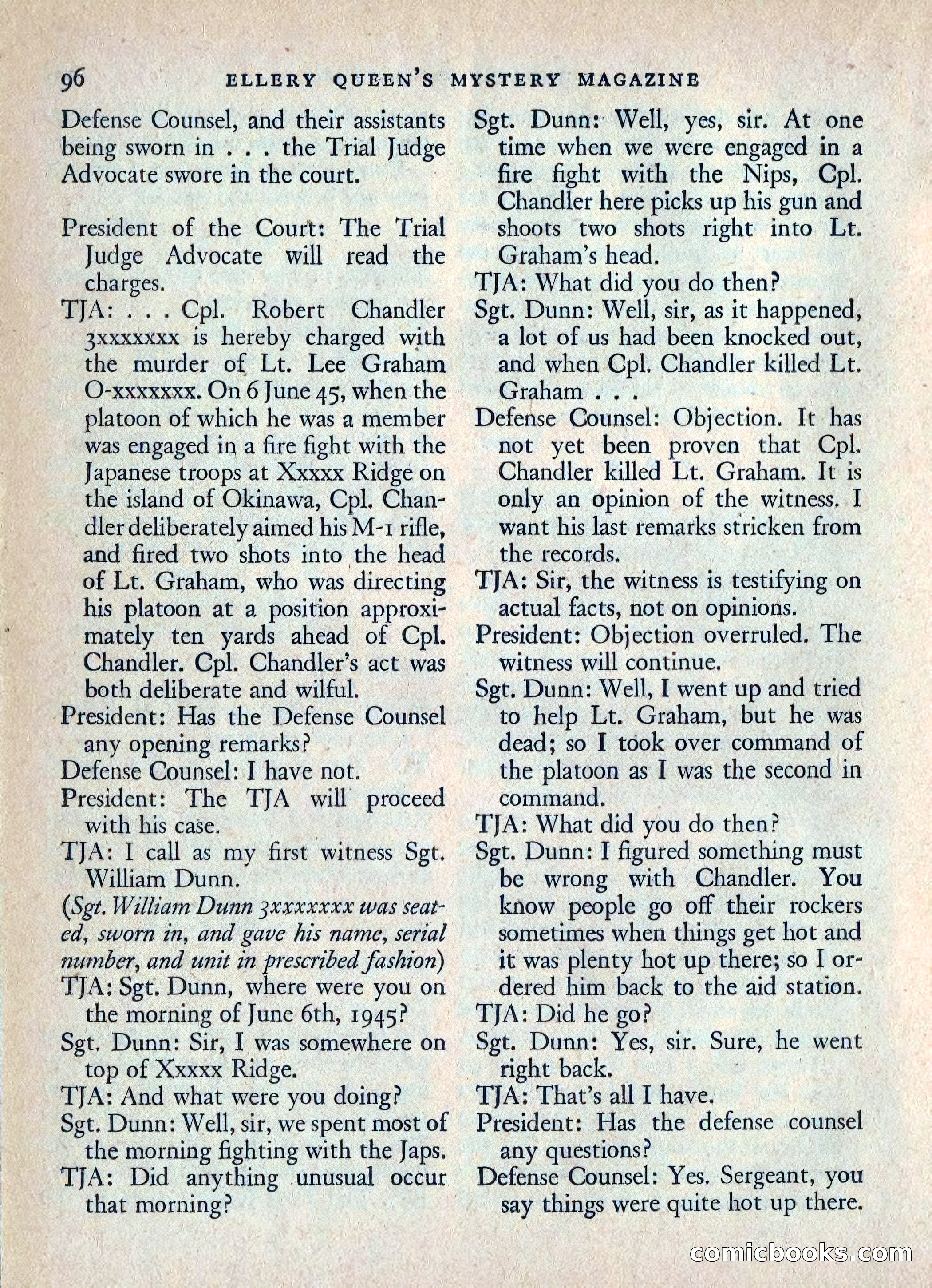 Ellery Queen's Mystery Magazine, July 1949 — page 99 of 149