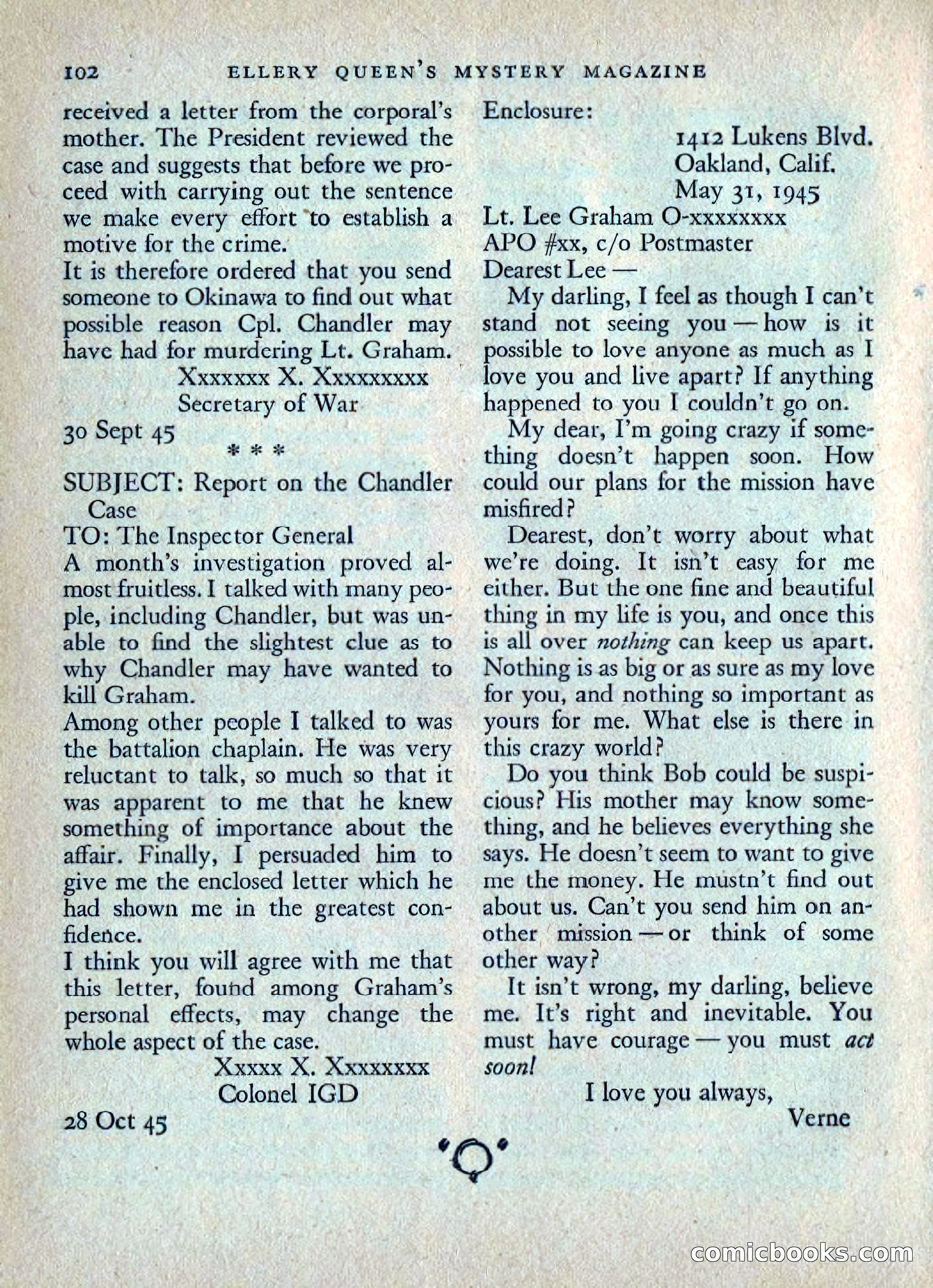 Ellery Queen's Mystery Magazine, July 1949 — page 105 of 149