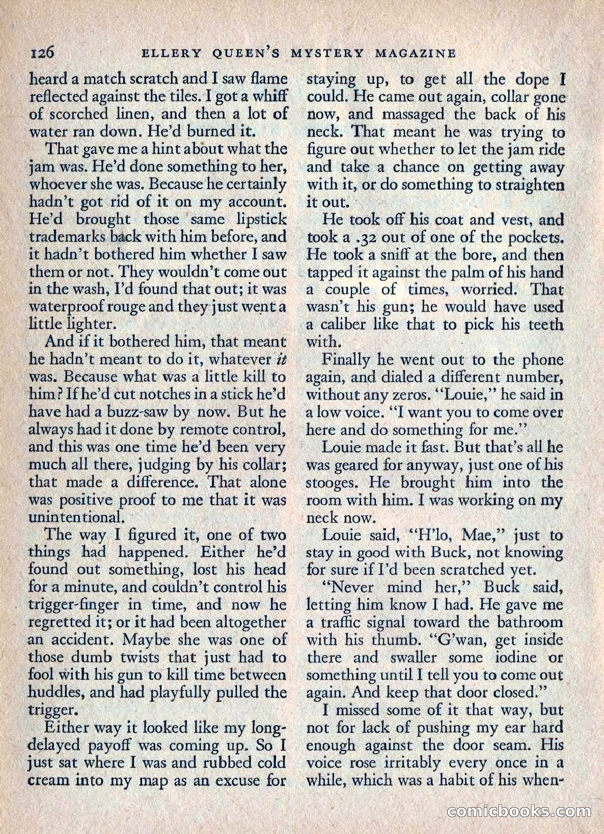 Ellery Queen's Mystery Magazine, July 1949 — page 129 of 149