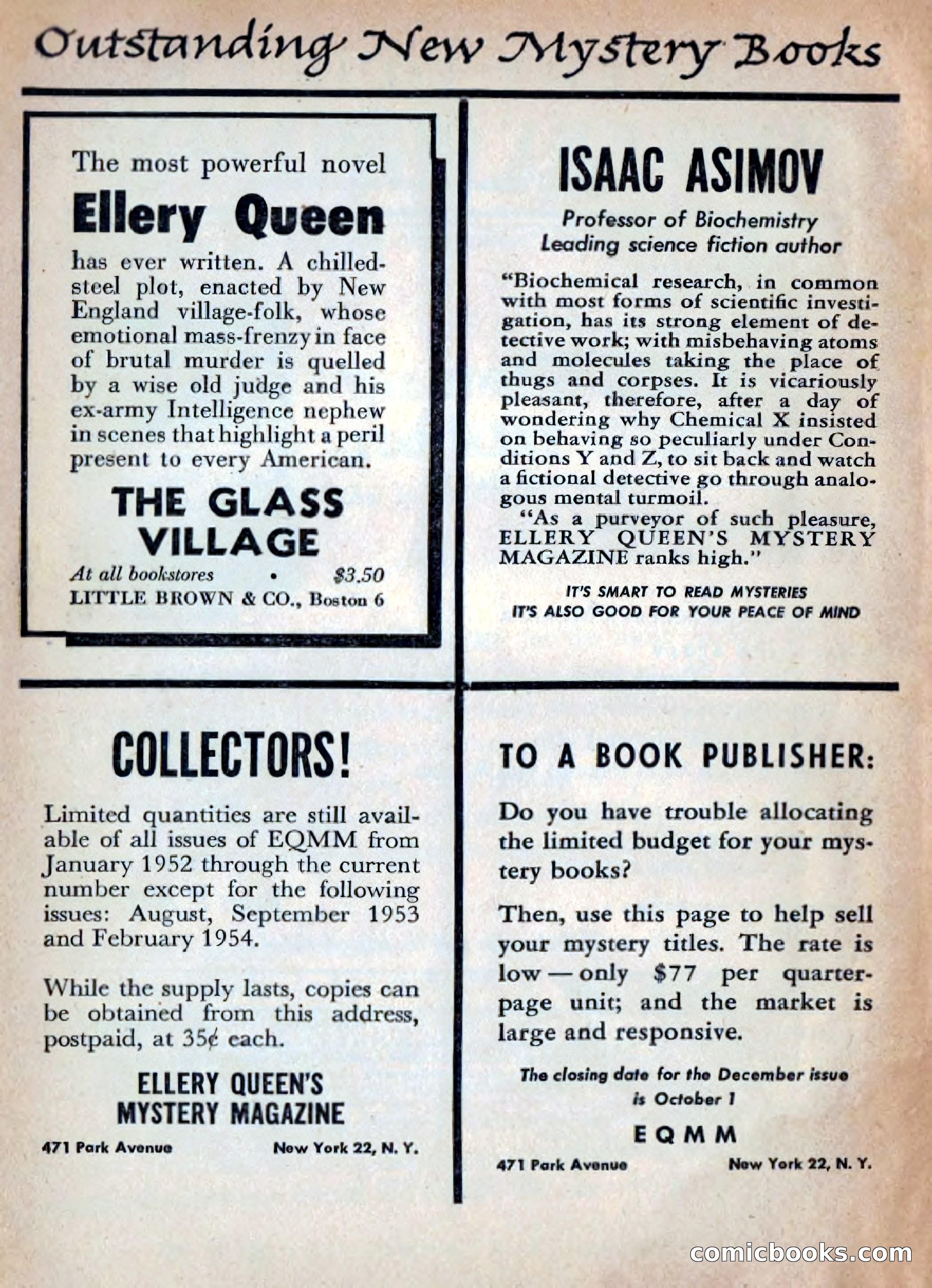 Ellery Queen's Mystery Magazine, October 1954 — page 5 of 148
