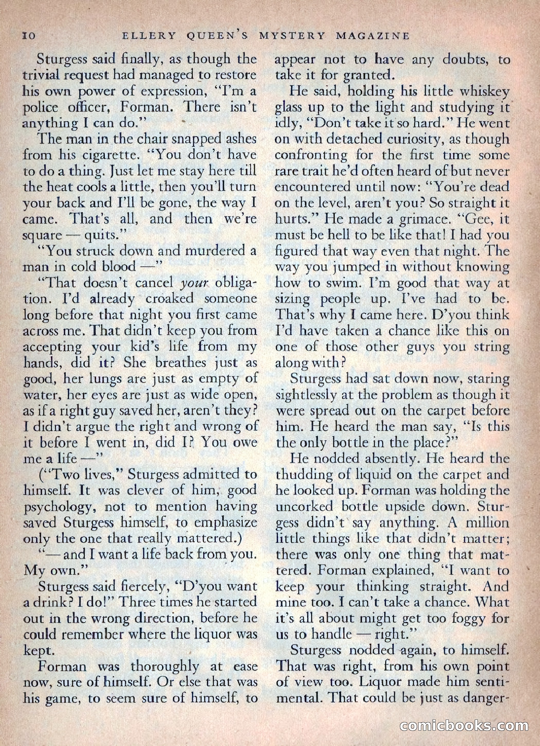Ellery Queen's Mystery Magazine, October 1954 — page 13 of 148