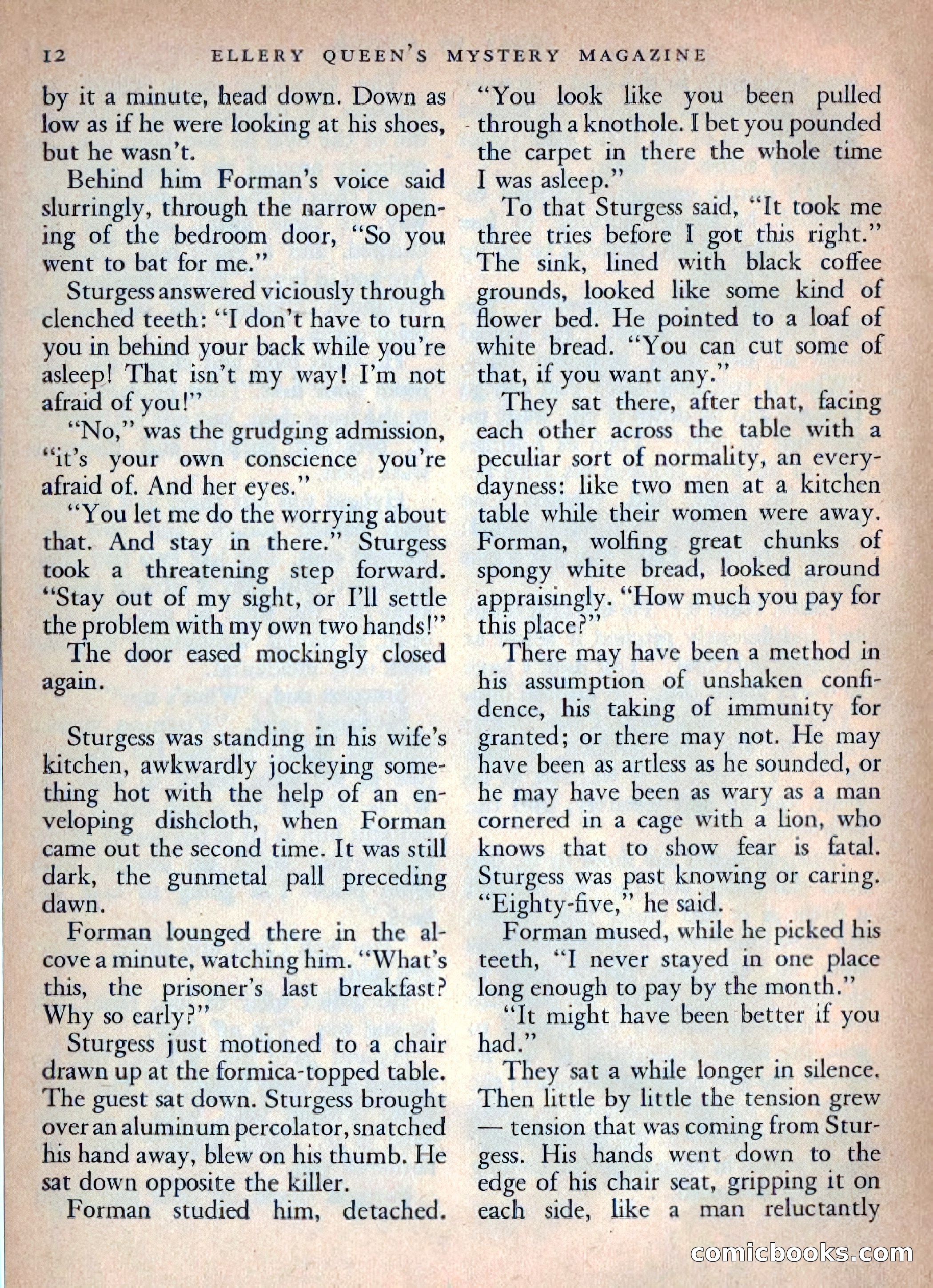 Ellery Queen's Mystery Magazine, October 1954 — page 15 of 148