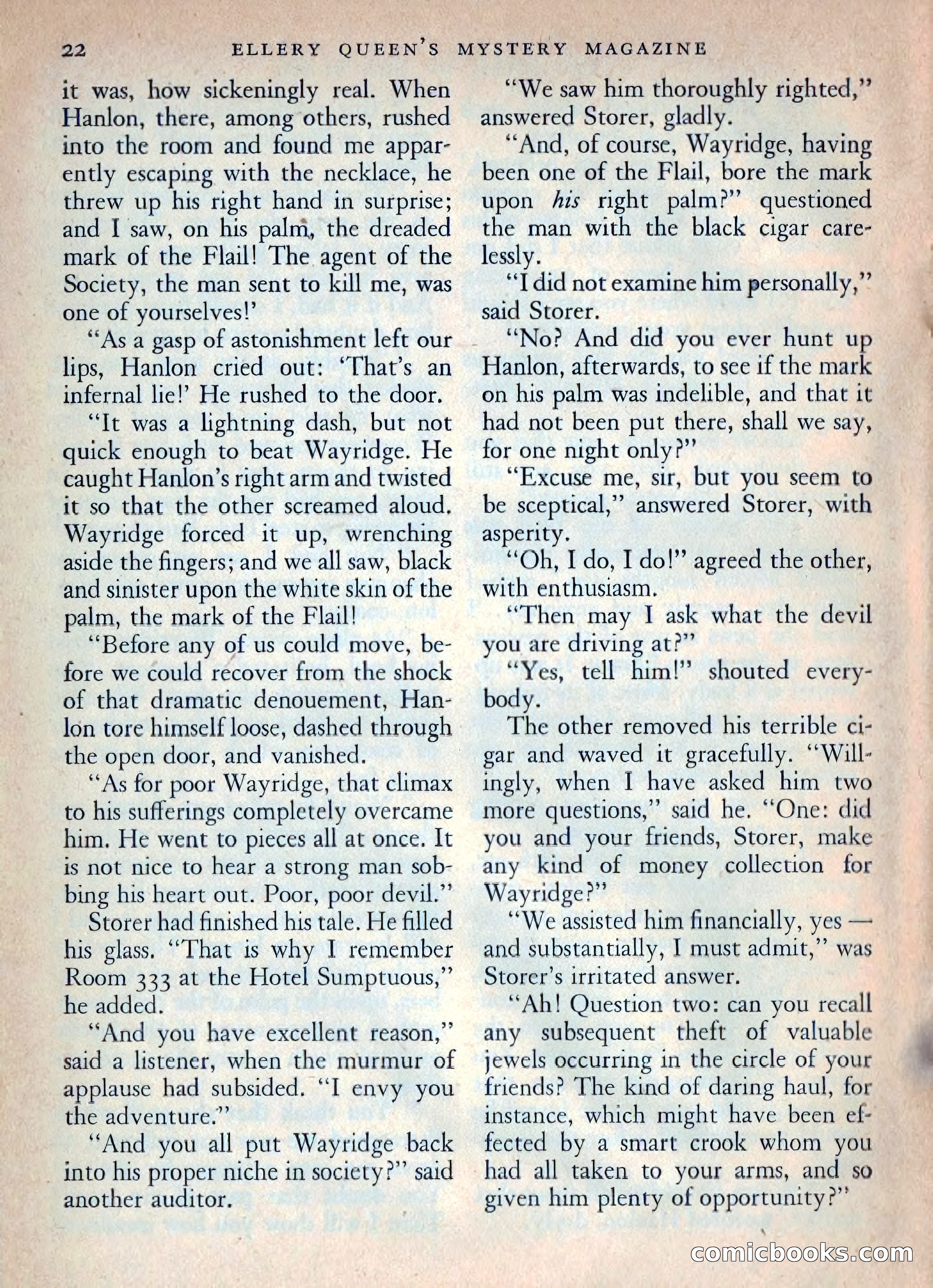 Ellery Queen's Mystery Magazine, October 1954 — page 25 of 148