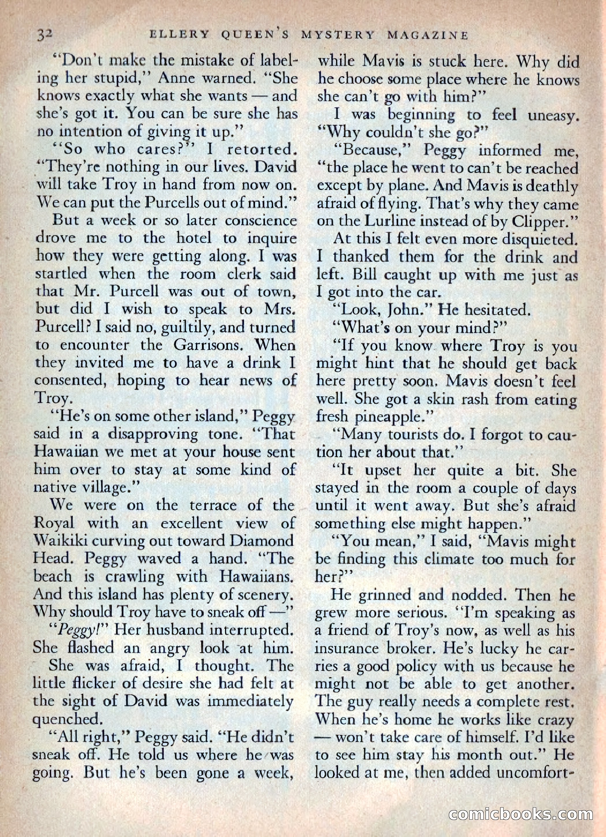 Ellery Queen's Mystery Magazine, October 1954 — page 35 of 148