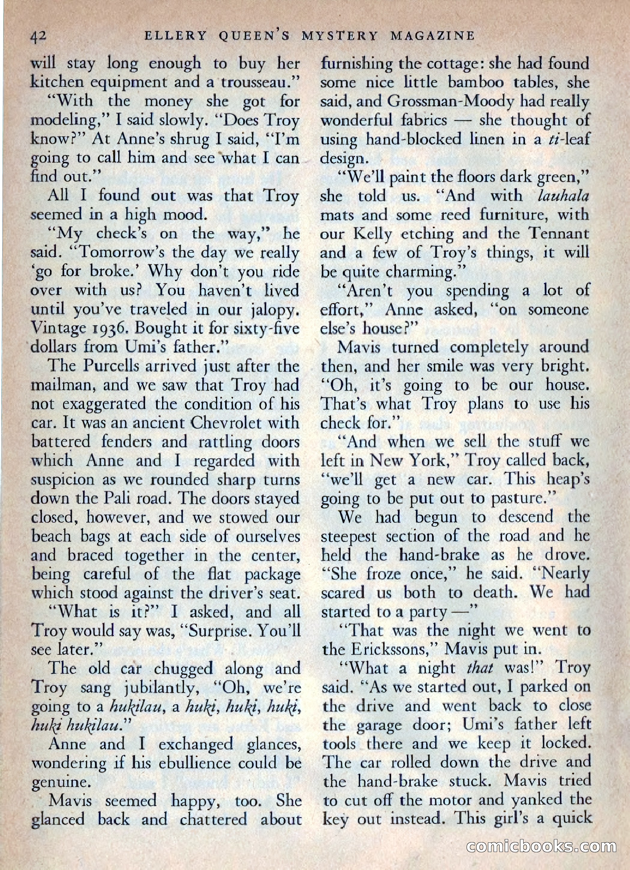 Ellery Queen's Mystery Magazine, October 1954 — page 45 of 148