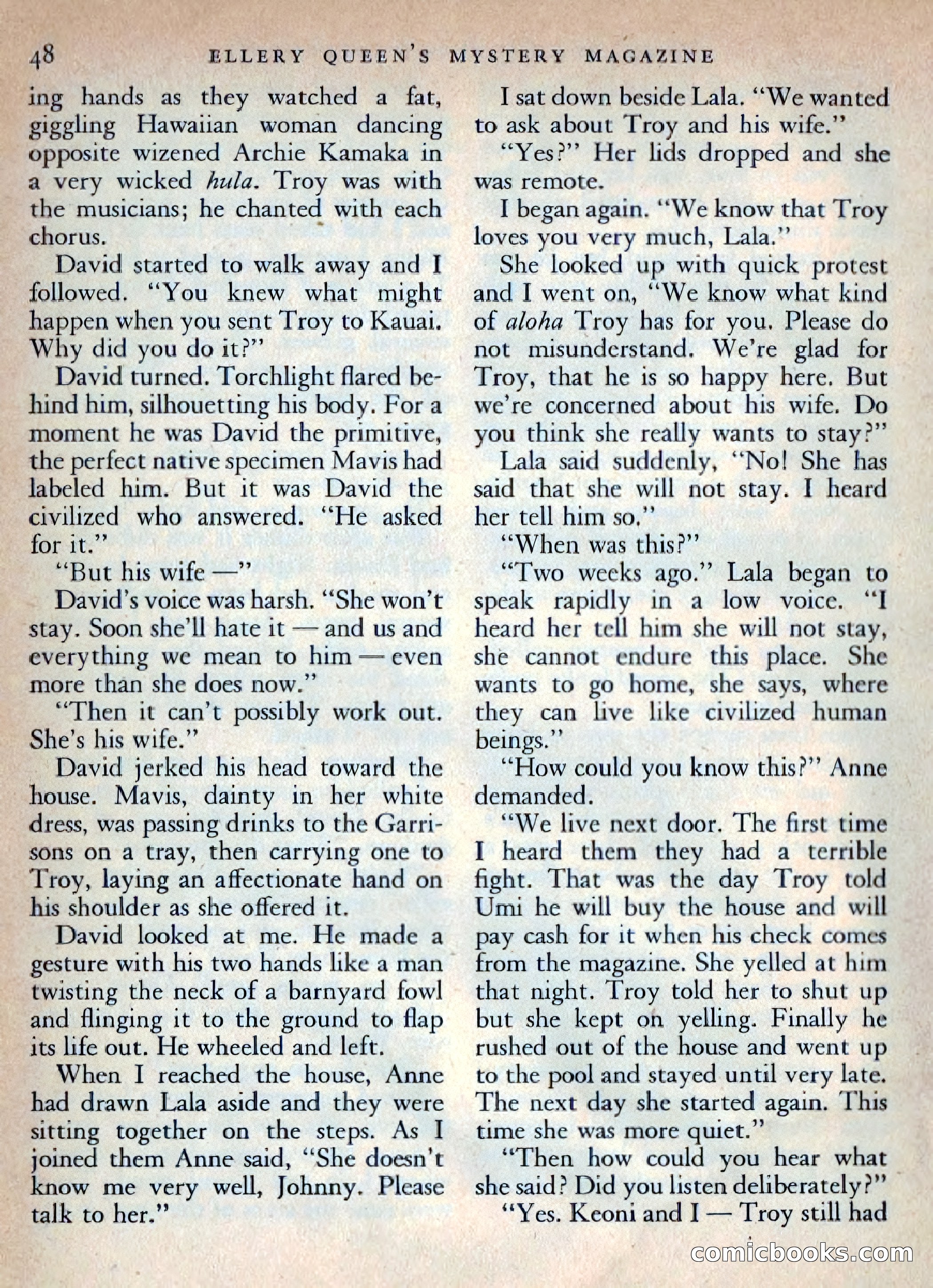 Ellery Queen's Mystery Magazine, October 1954 — page 51 of 148