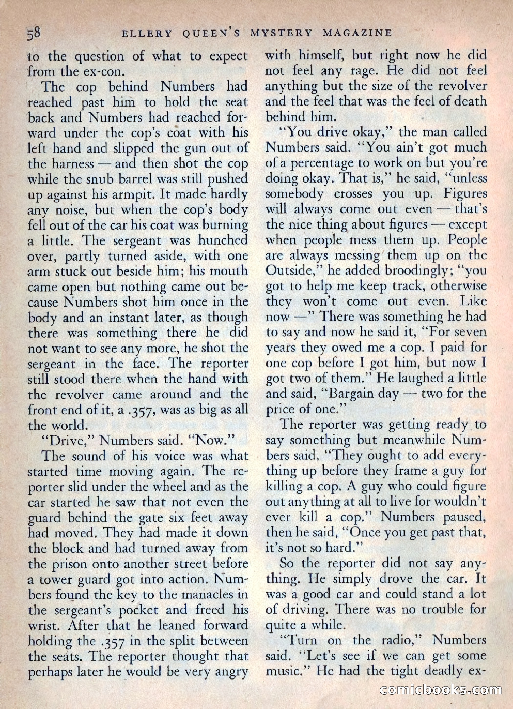 Ellery Queen's Mystery Magazine, October 1954 — page 61 of 148