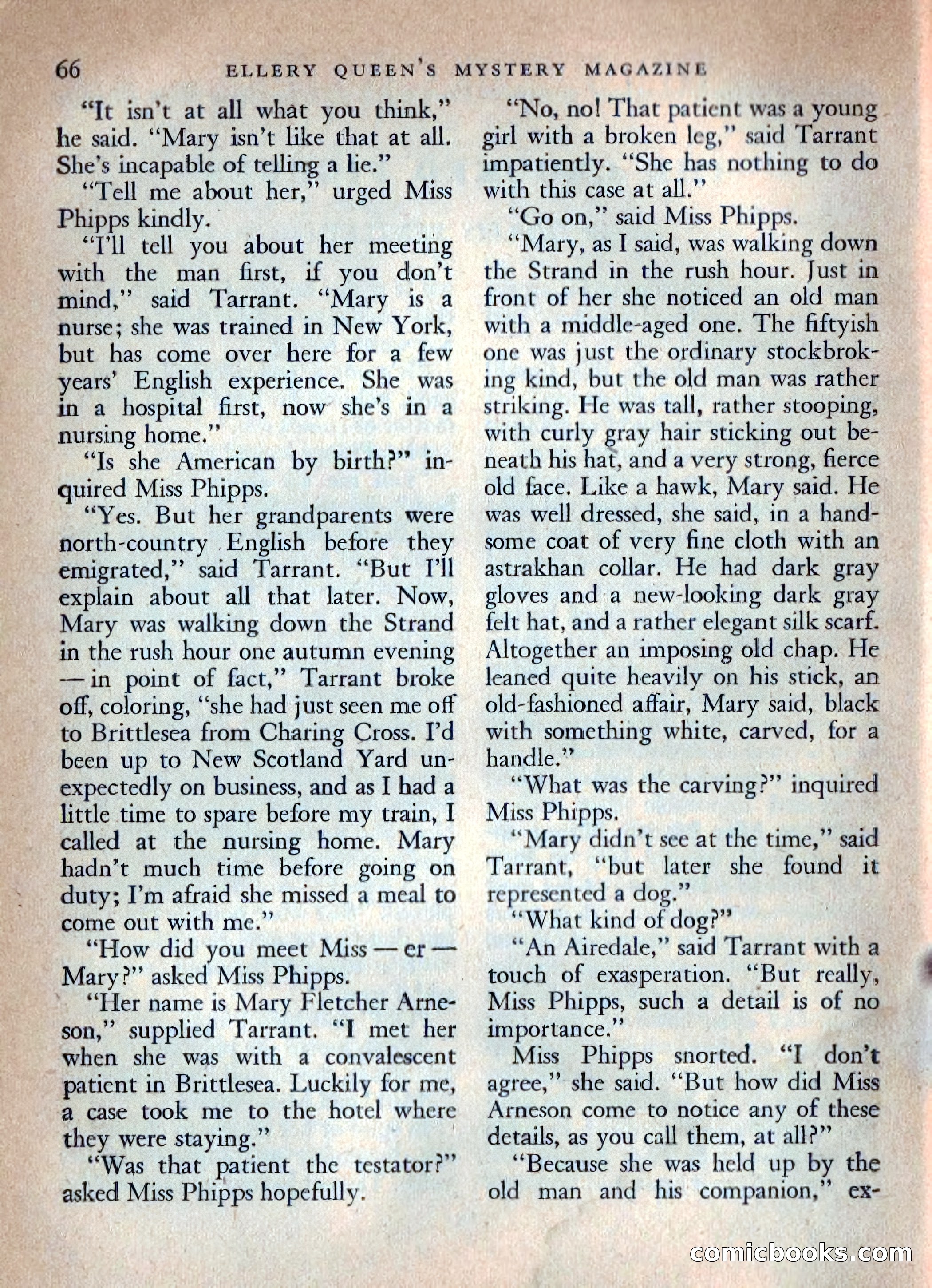 Ellery Queen's Mystery Magazine, October 1954 — page 69 of 148