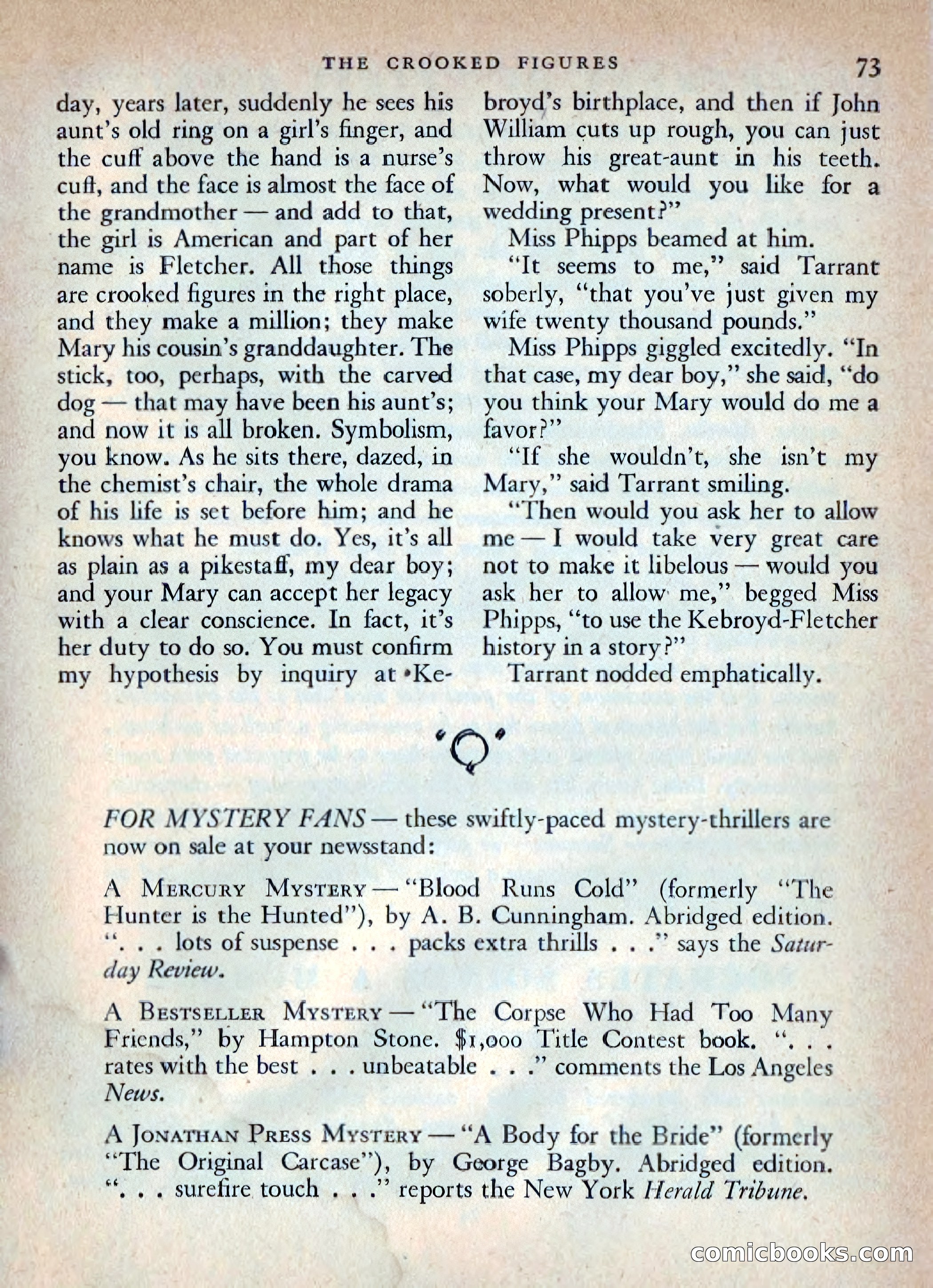 Ellery Queen's Mystery Magazine, October 1954 — page 76 of 148
