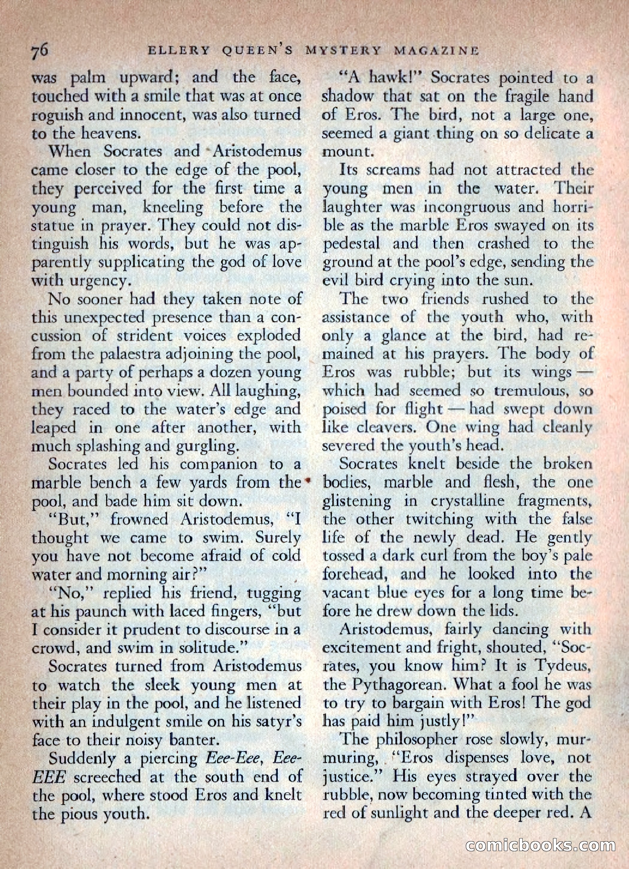 Ellery Queen's Mystery Magazine, October 1954 — page 79 of 148